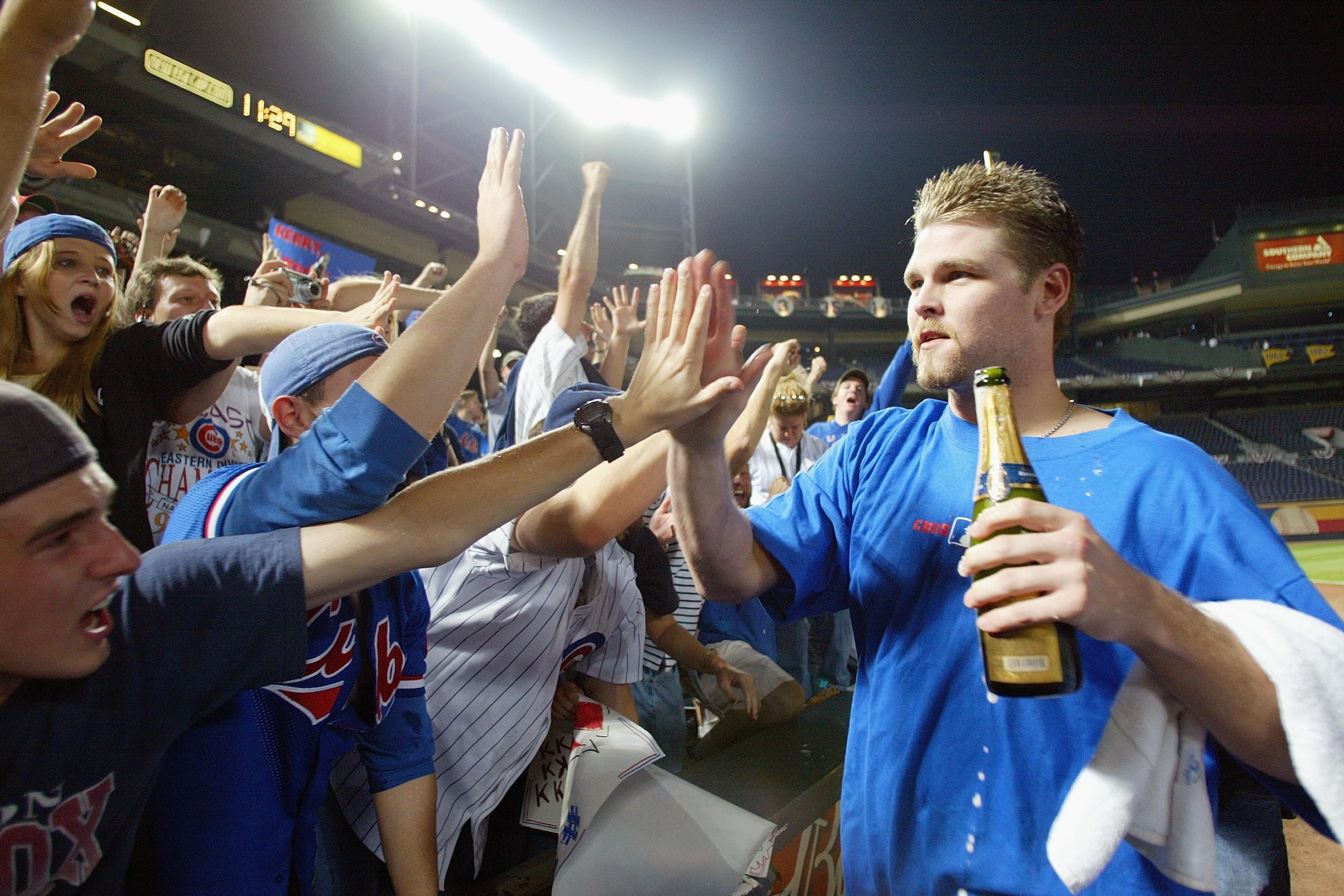 Wood celebrates