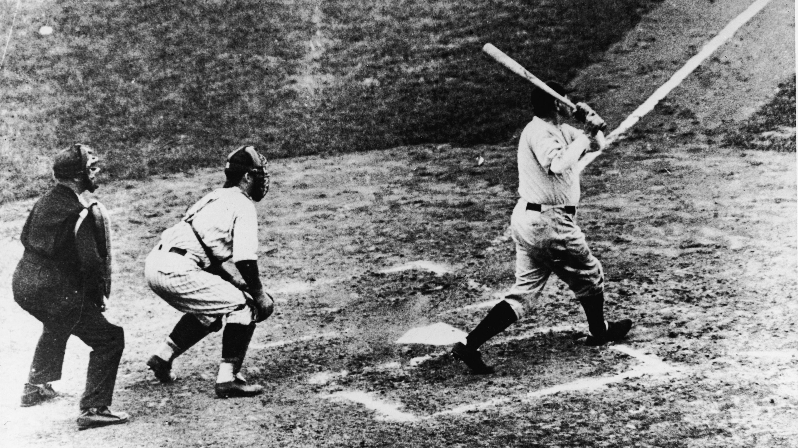 Babe Ruth Hits A Run In The Series