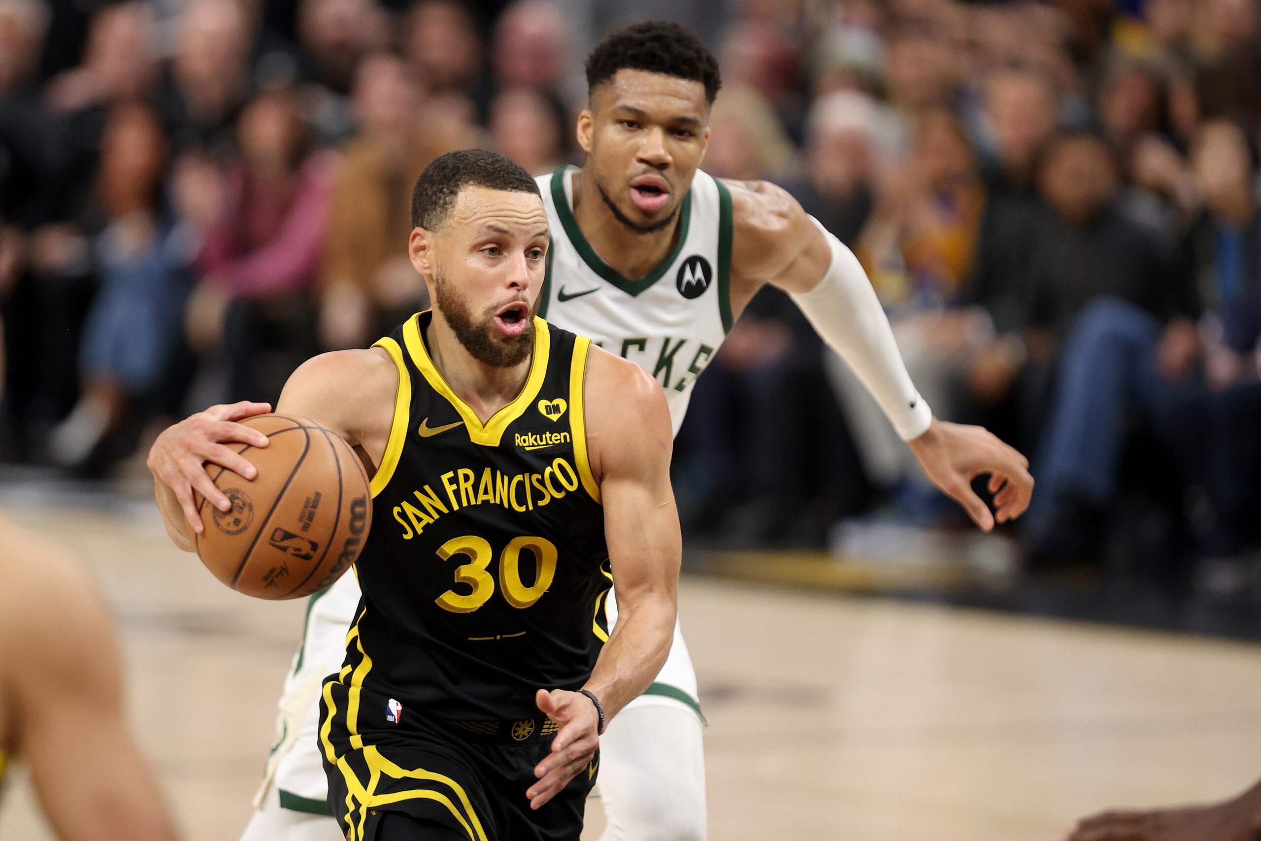 Milwaukee Bucks v Golden State Warriors Milwaukee Bucks v Golden State Warriors