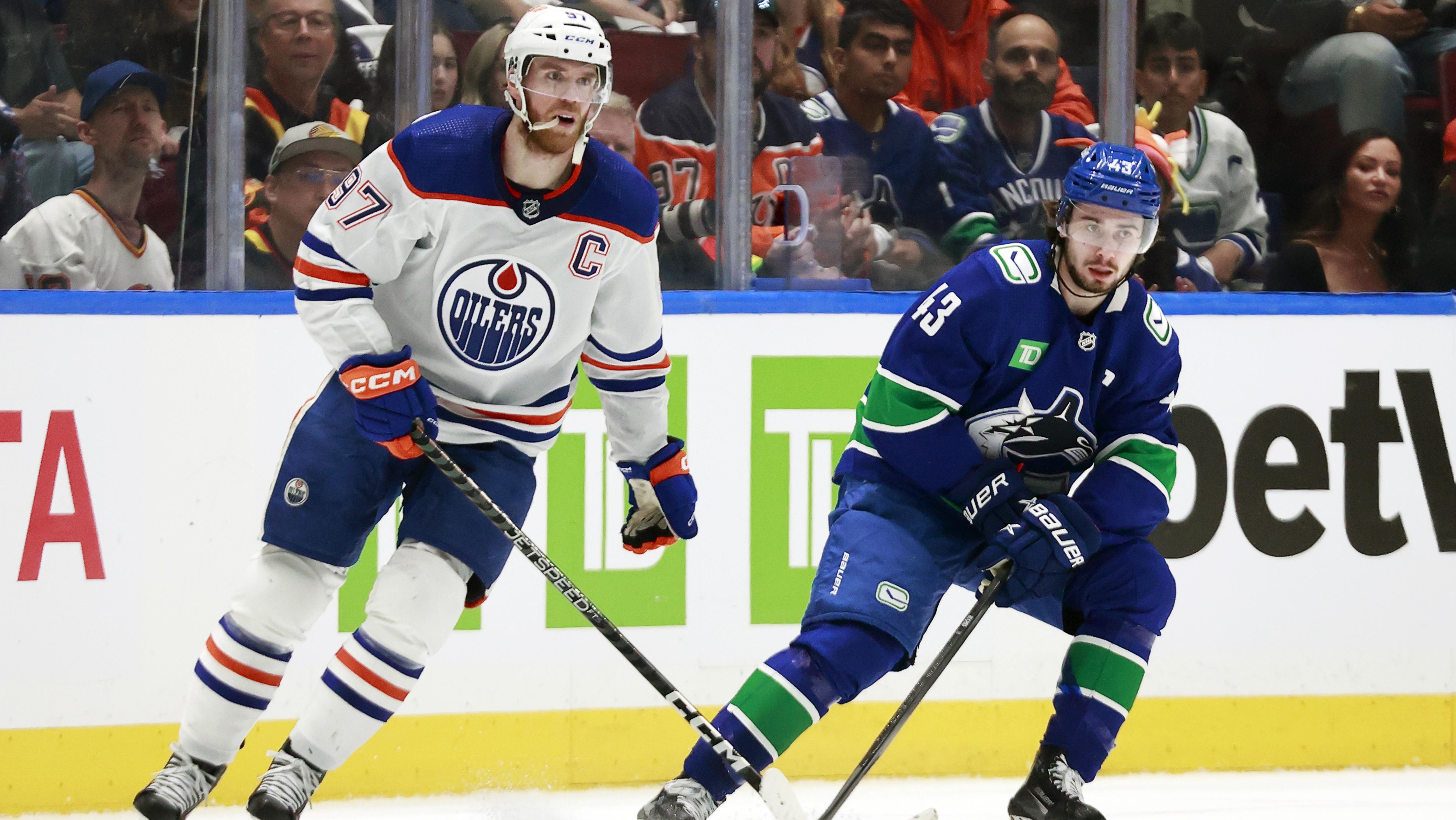 Edmonton. Oilers v Vancouver Canucks - Game One