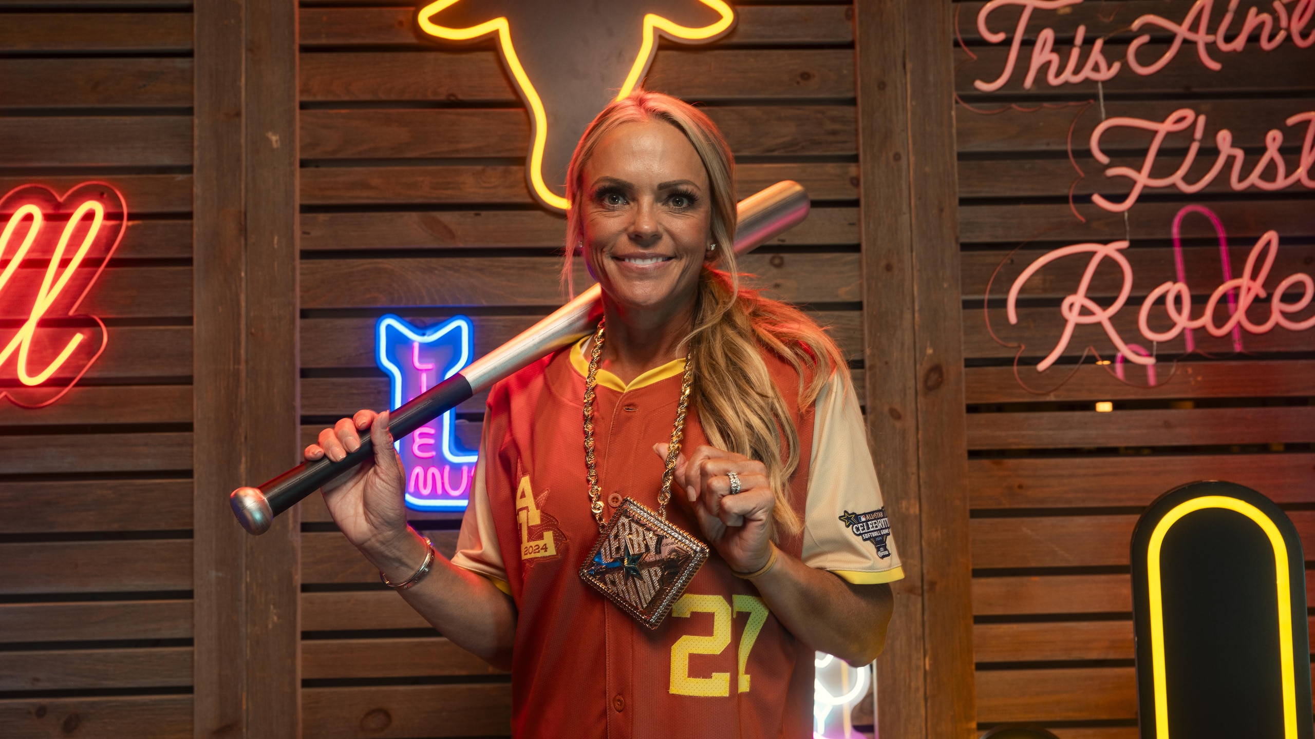 2024 Celebrity Softball Photo Shoot