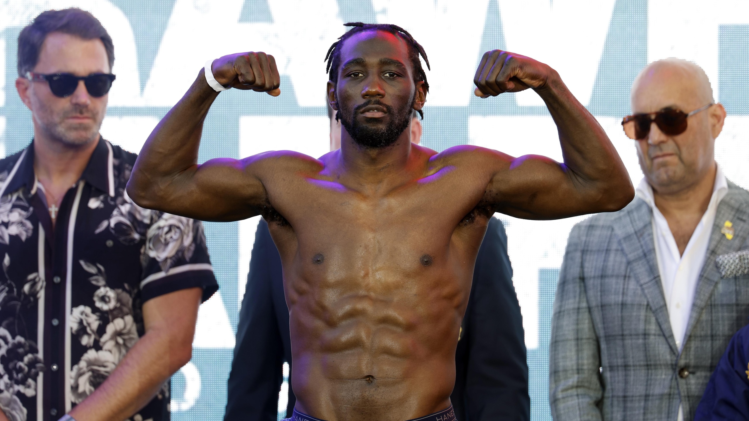 Israil Madrimov v Terence Crawford - Weigh-in Israil Madrimov v Terence Crawford - Weigh-in