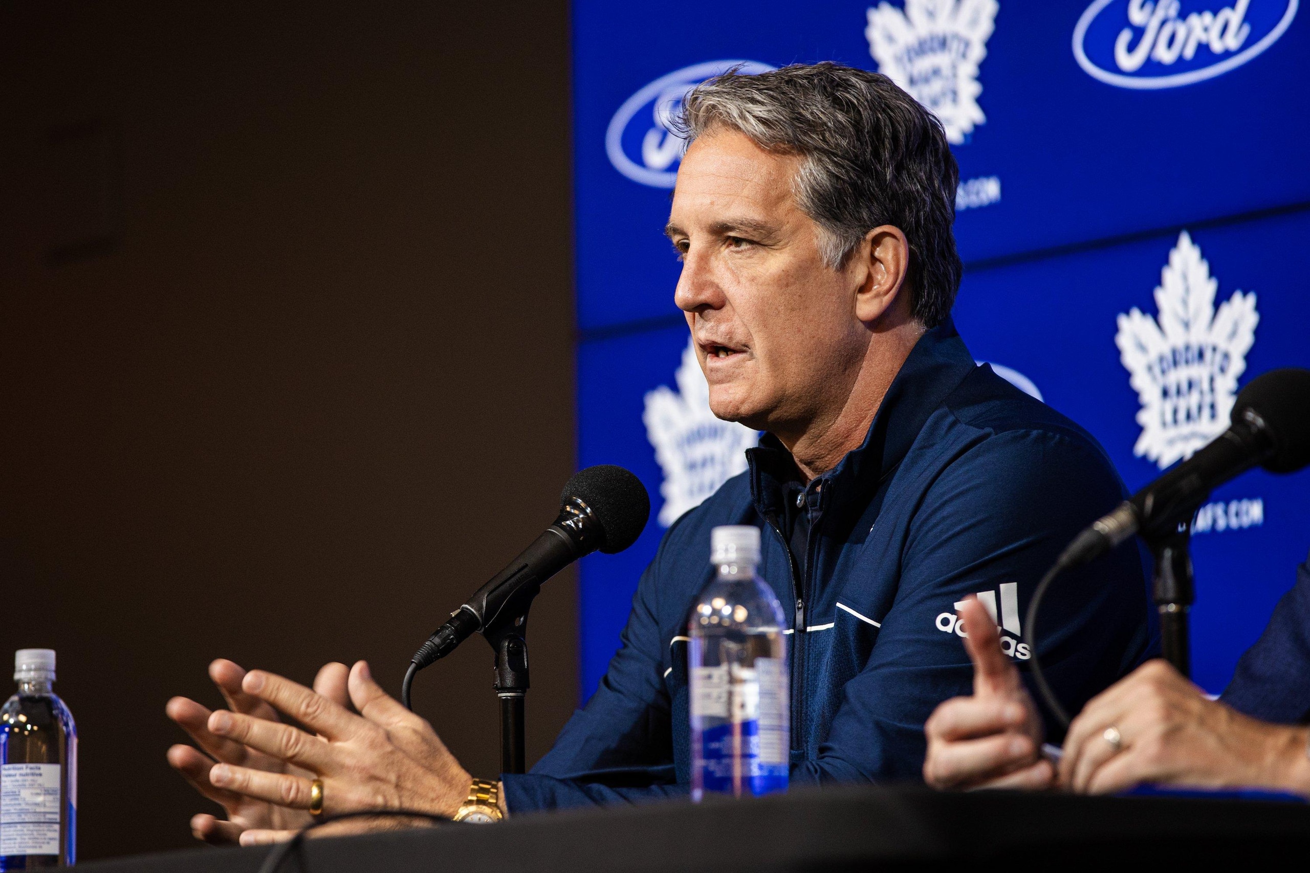 Toronto Maple Leafs media day. Toronto Maple Leafs media day.