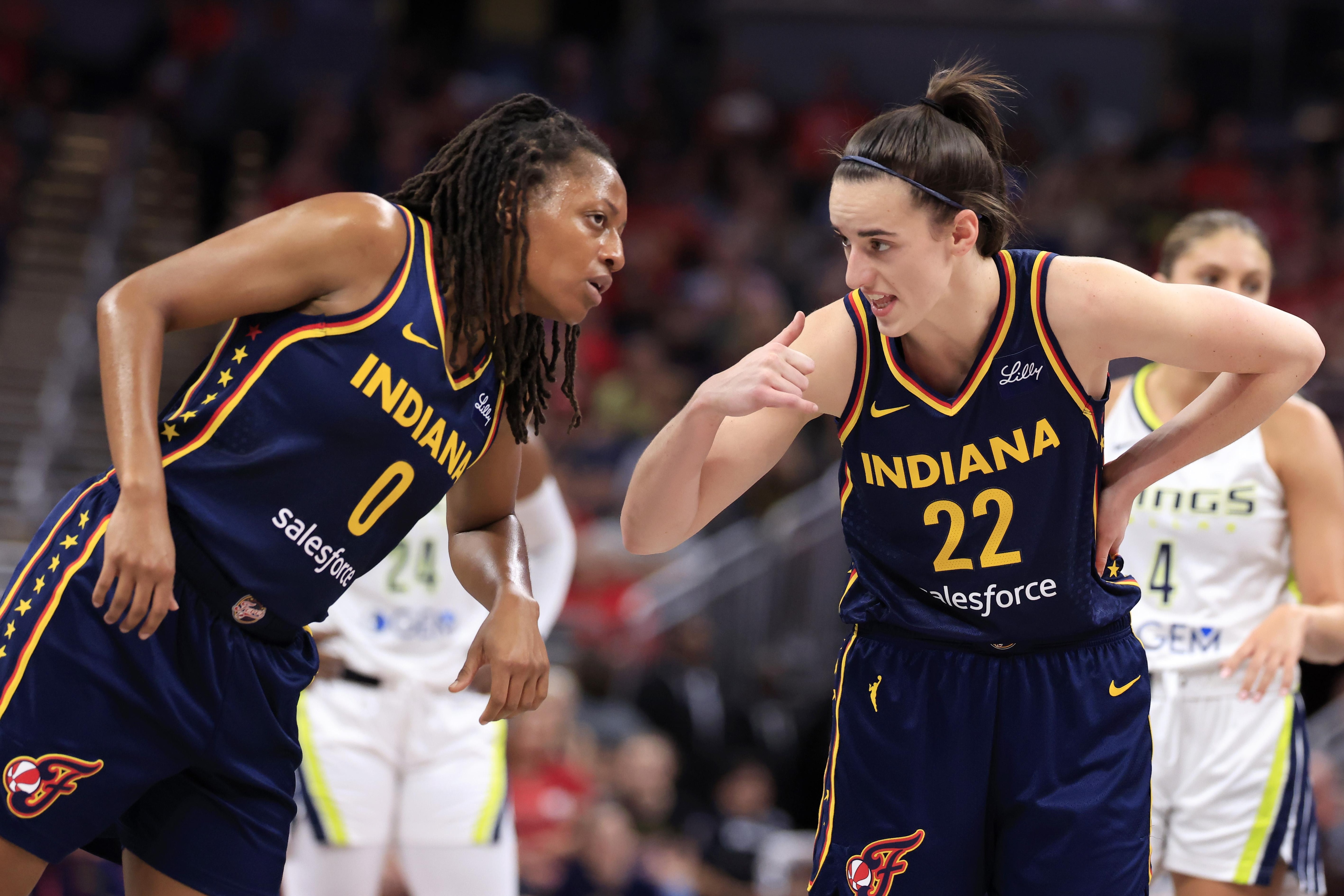 Fever's Kelsey Mitchell Encourages Caitlin Clark to 'Take Her Time' on  Injury Return