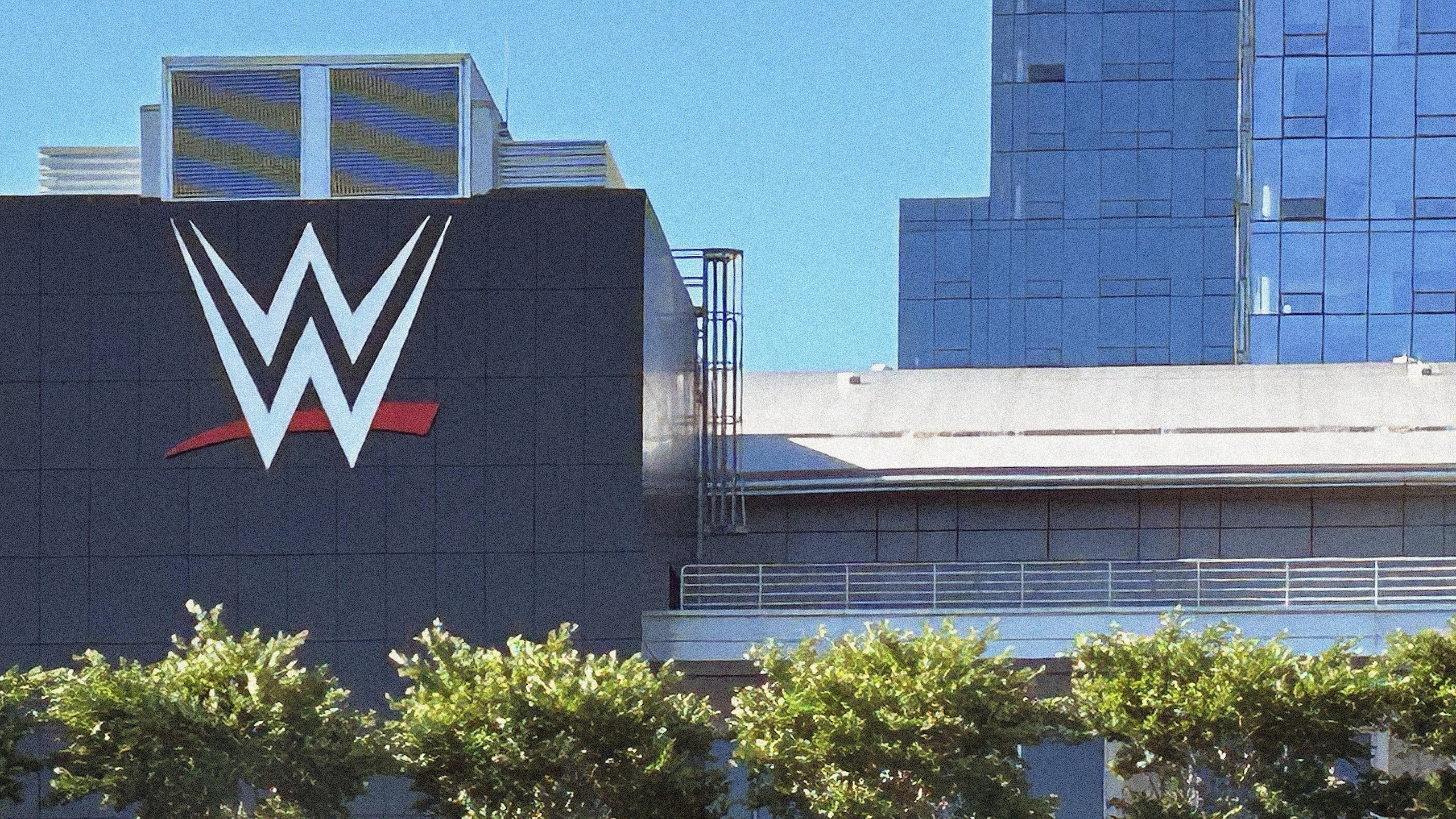 World Wrestling Entertainment (WWE), American professional wrestling and entertainment company, global headquarters, building exterior, Stamford, Connecticut, USA