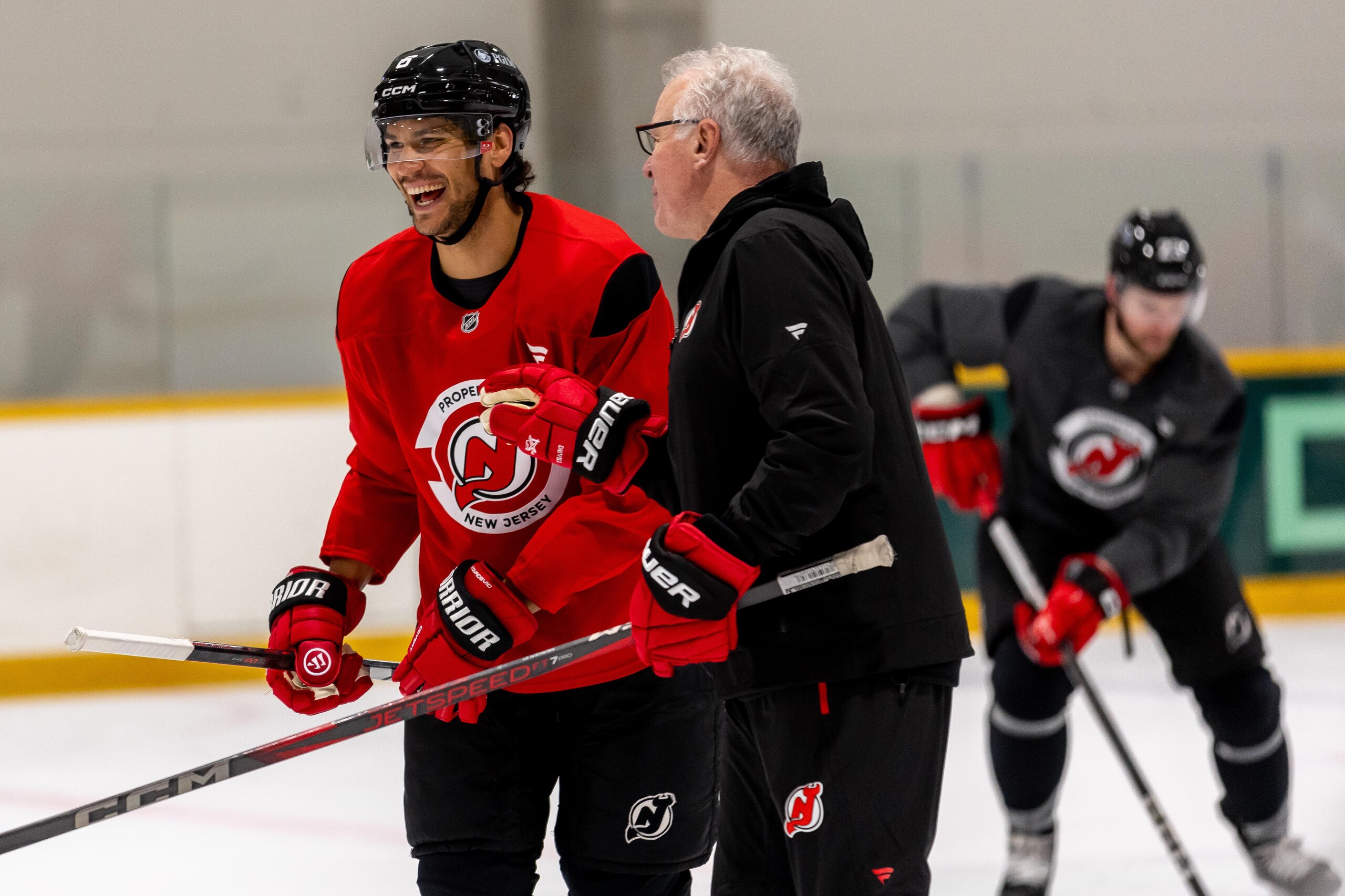 2024 NHL Global Series Czechia - New Jersey Devils Practice 2024 NHL Global Series Czechia - New Jersey Devils Practice