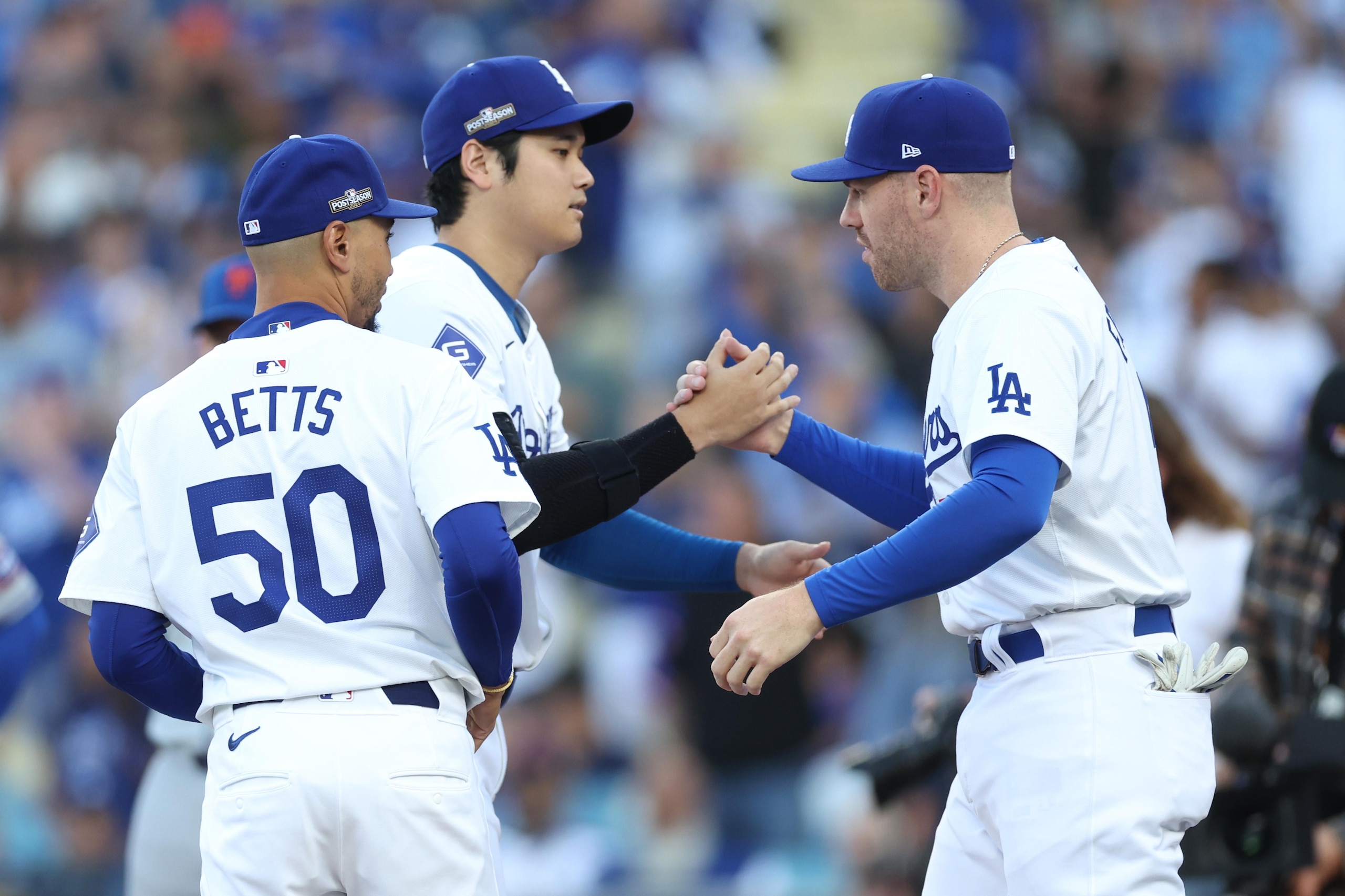 Championship Series - New York Mets v Los Angeles Dodgers - Game 1 Championship Series - New York Mets v Los Angeles Dodgers - Game 1