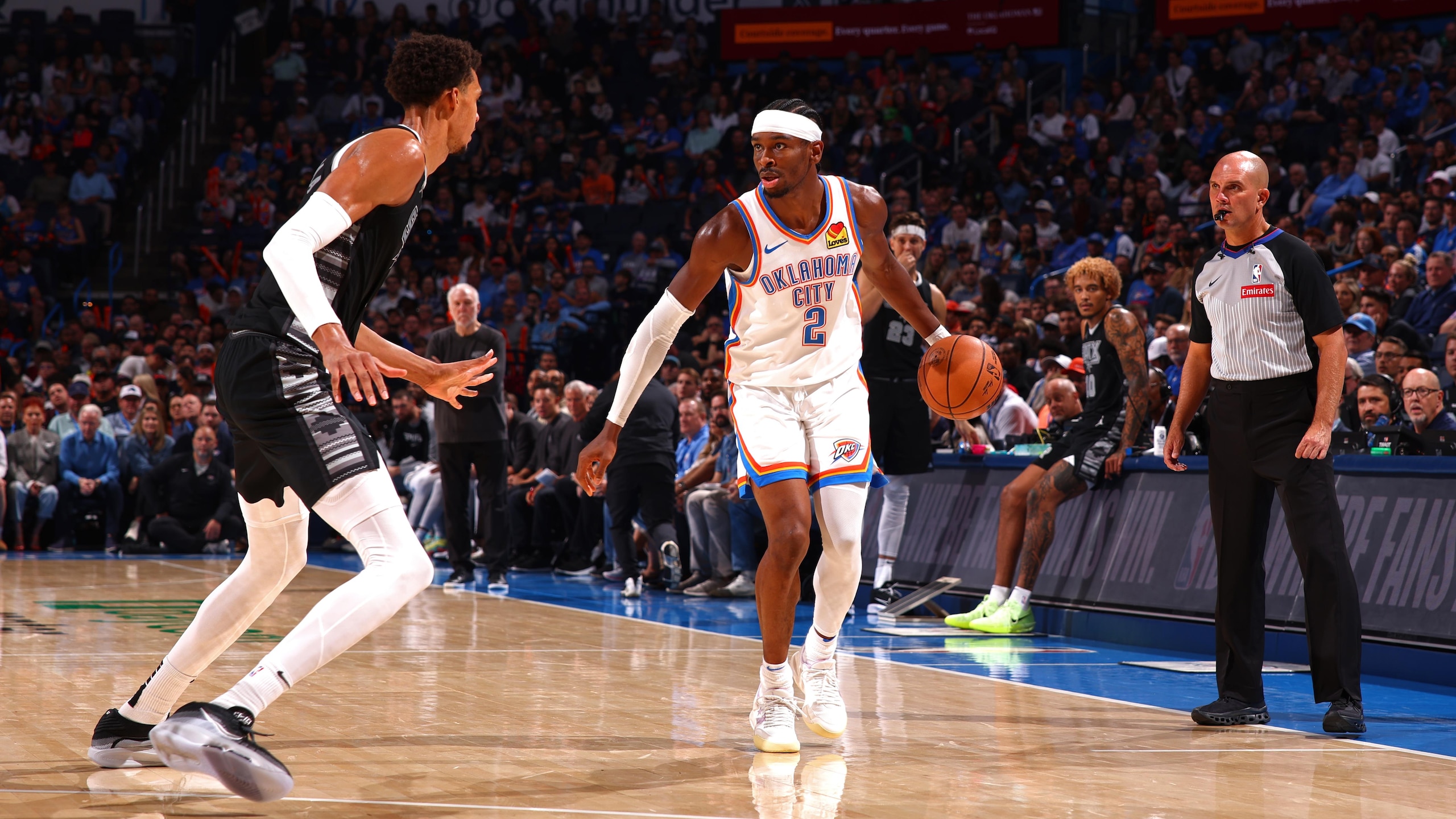 San Antonio Spurs v Oklahoma City Thunder