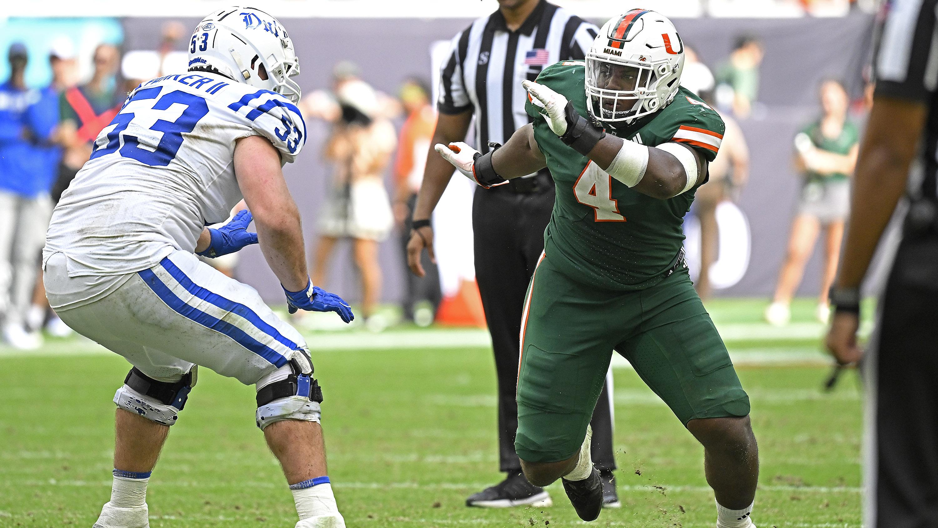 COLLEGE FOOTBALL: NOV 02 Duke at Miami
