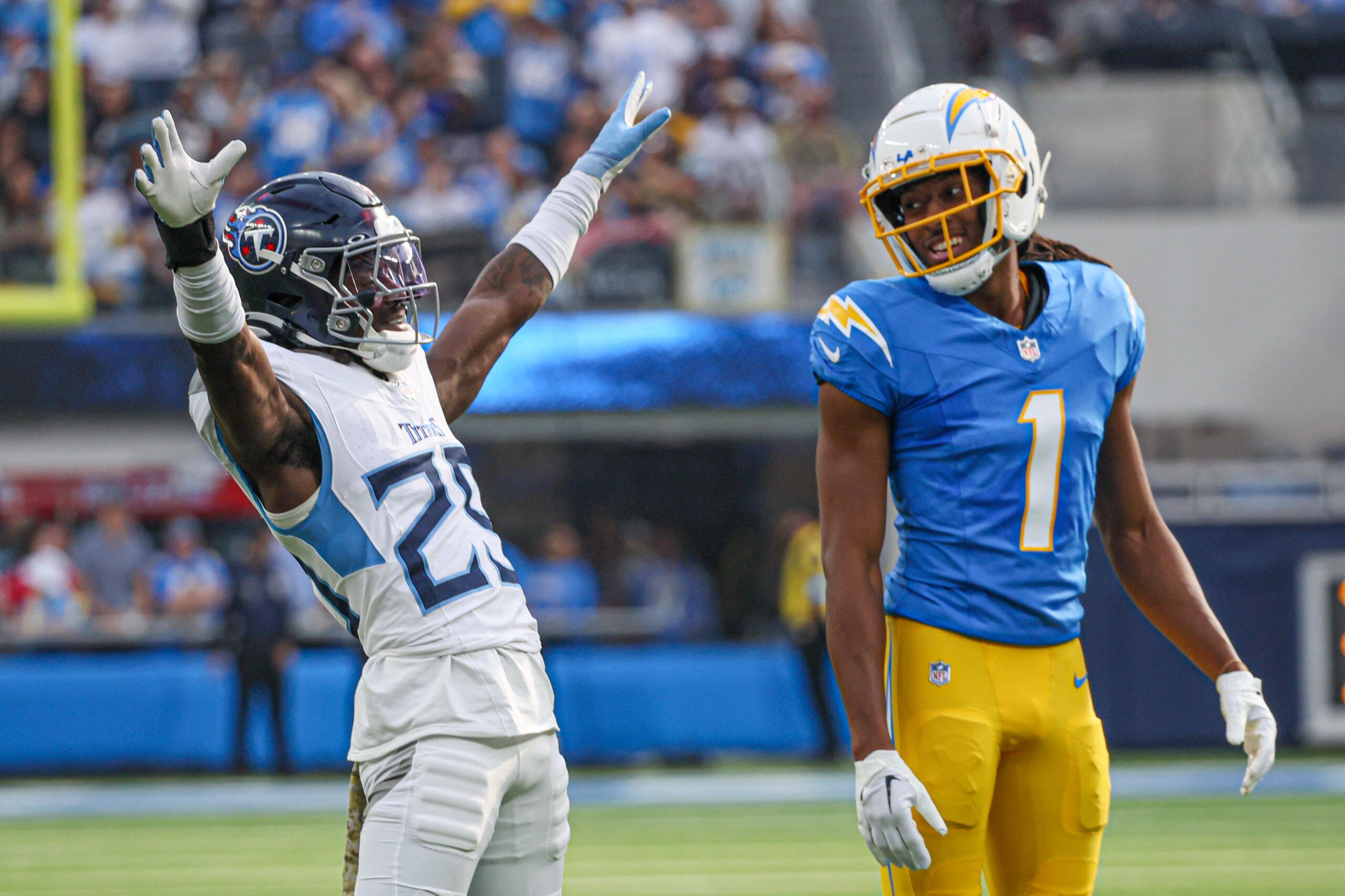 Chargers Titans at SoFi Stadium. Chargers Titans at SoFi Stadium.