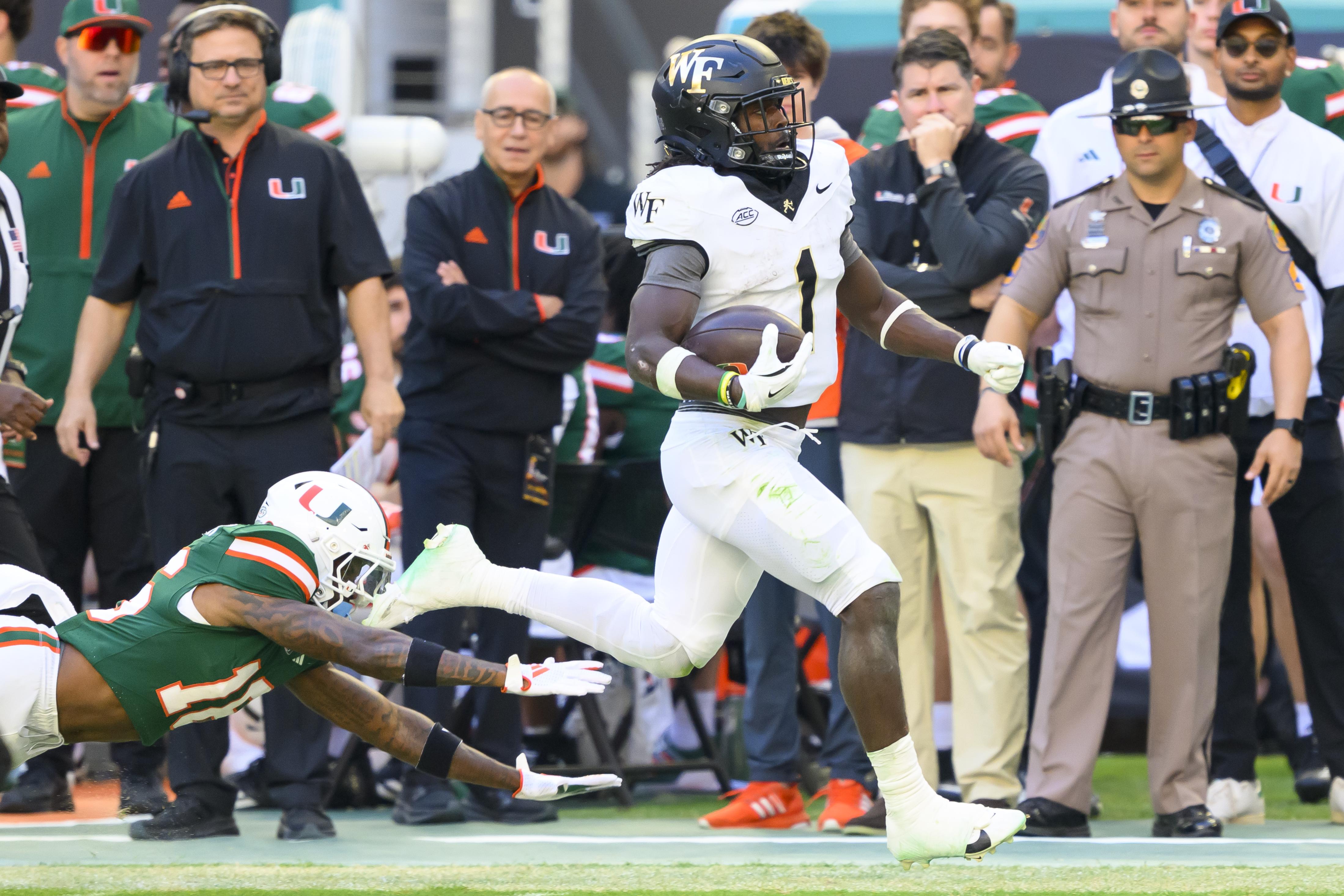 COLLEGE FOOTBALL: NOV 23 Wake Forest at Miami
