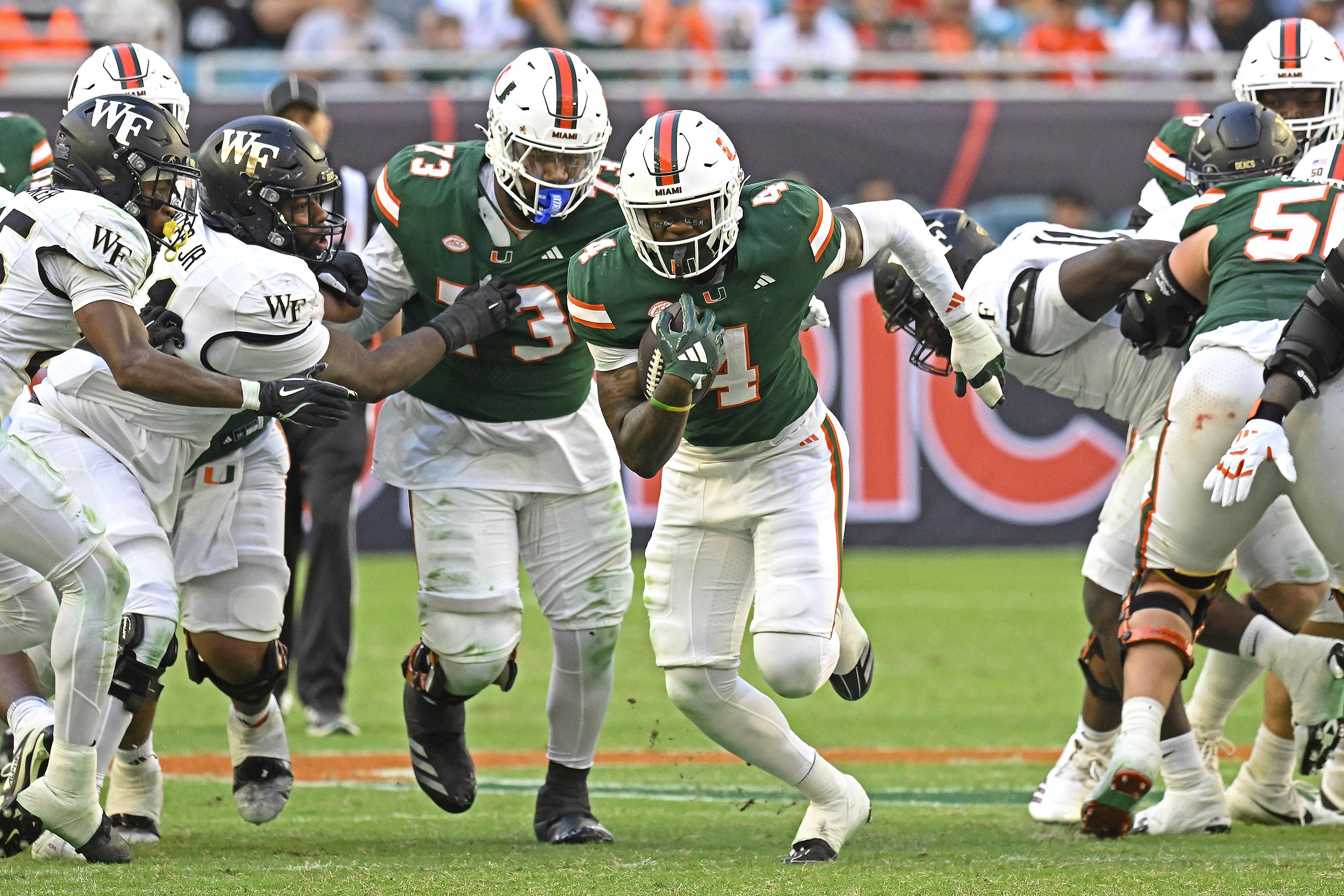 COLLEGE FOOTBALL: NOV 23 Wake Forest at Miami