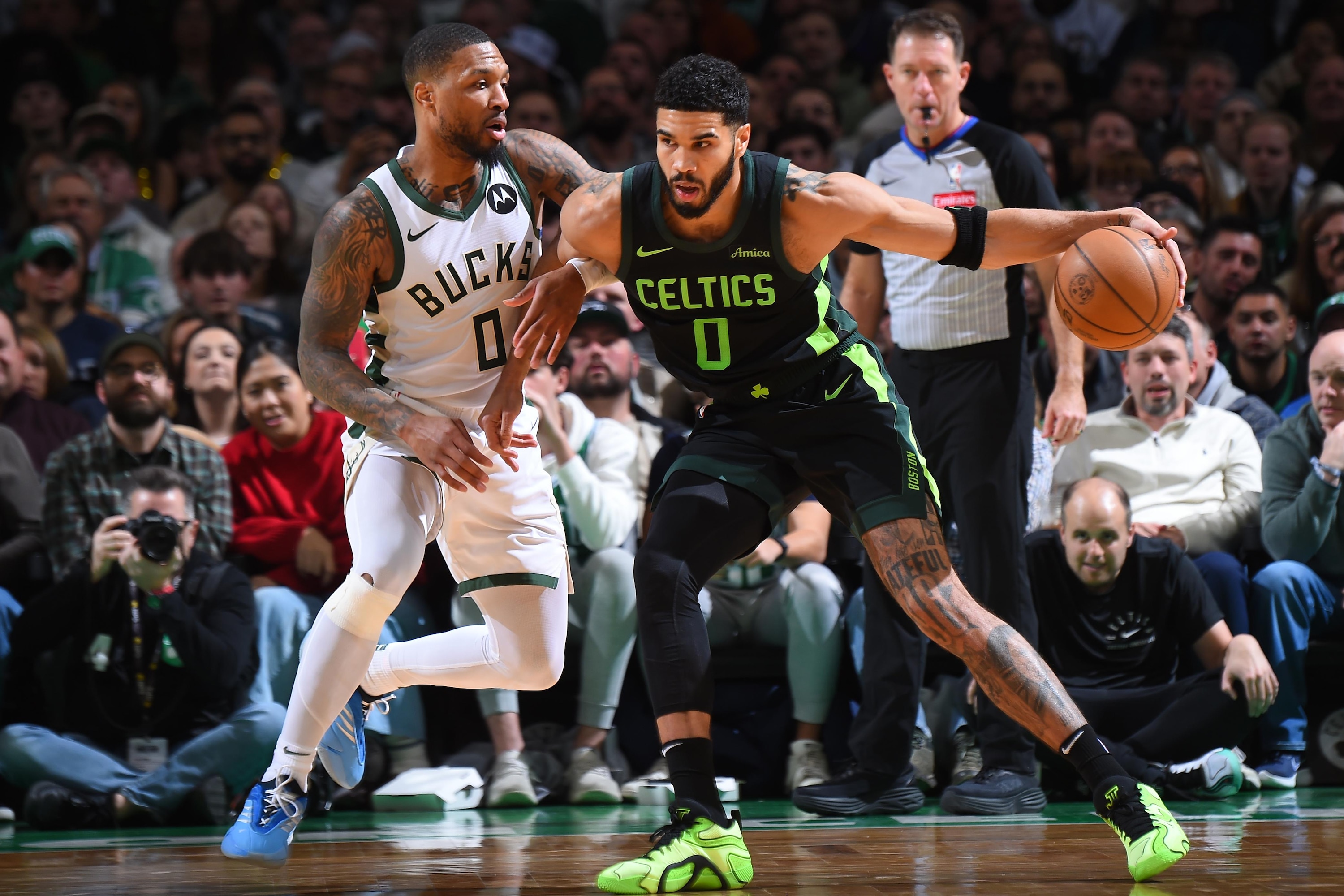 Celtics' Jayson Tatum Reportedly Actively Recruiting Damian Lillard After Bucks Exit