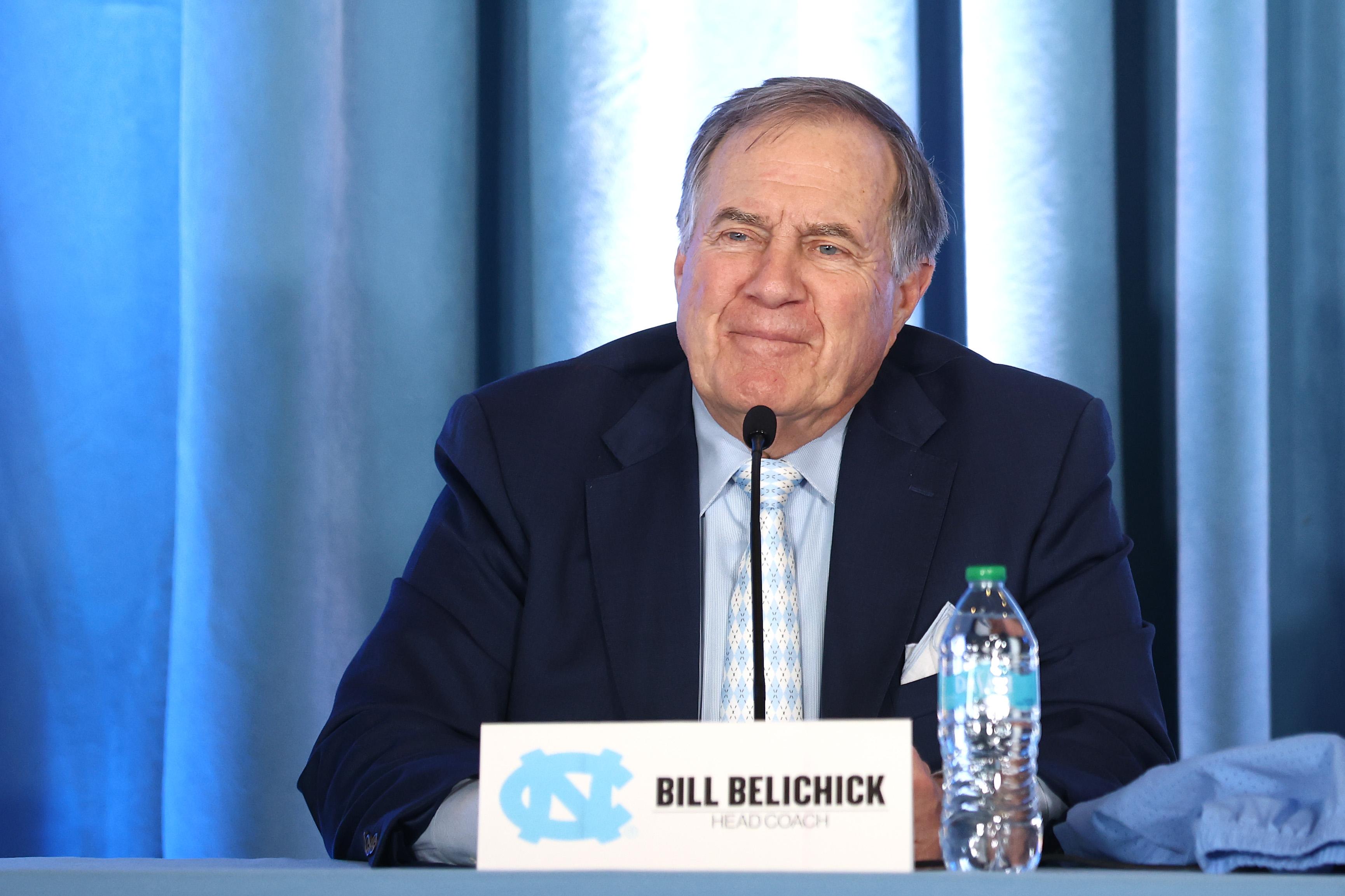North Carolina Tar Heels Present New Football Coach Bill Belichick