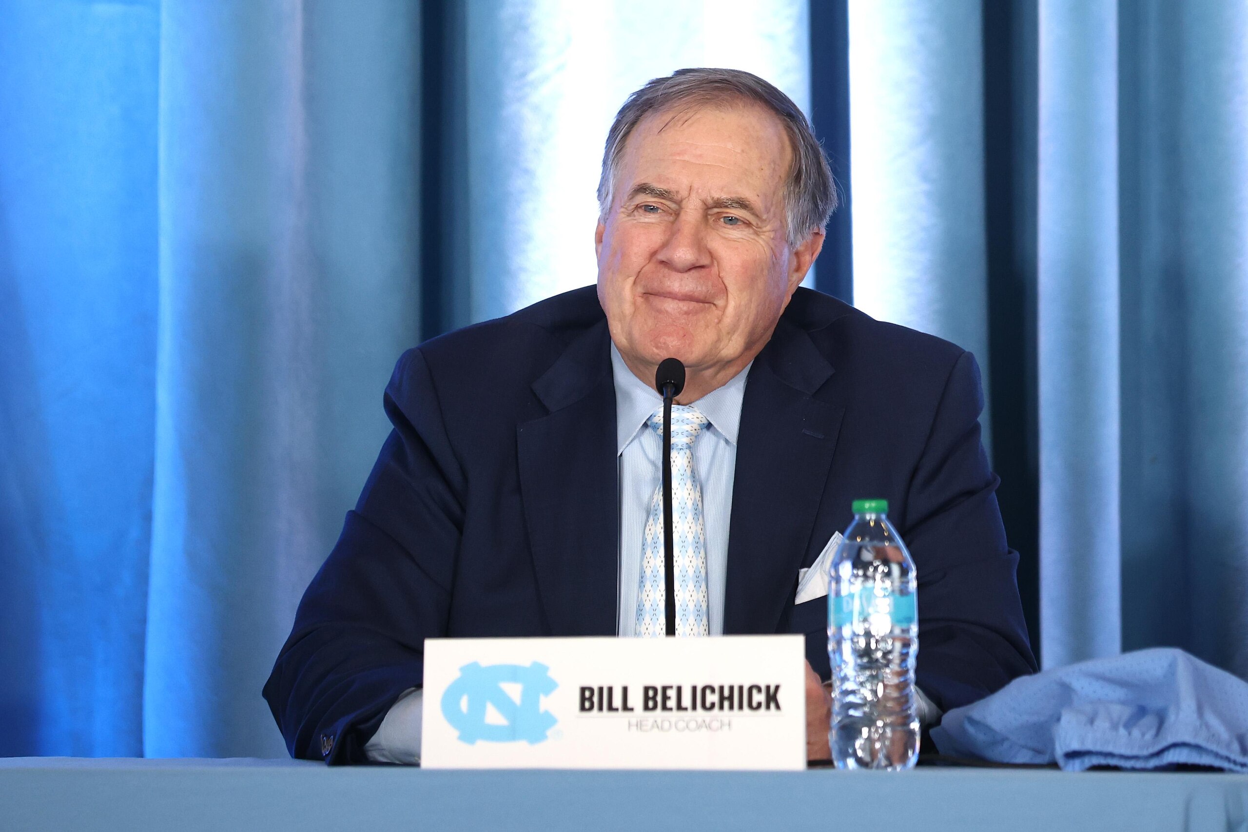 North Carolina Tar Heels Present New Football Coach Bill Belichick North Carolina Tar Heels Present New Football Coach Bill Belichick