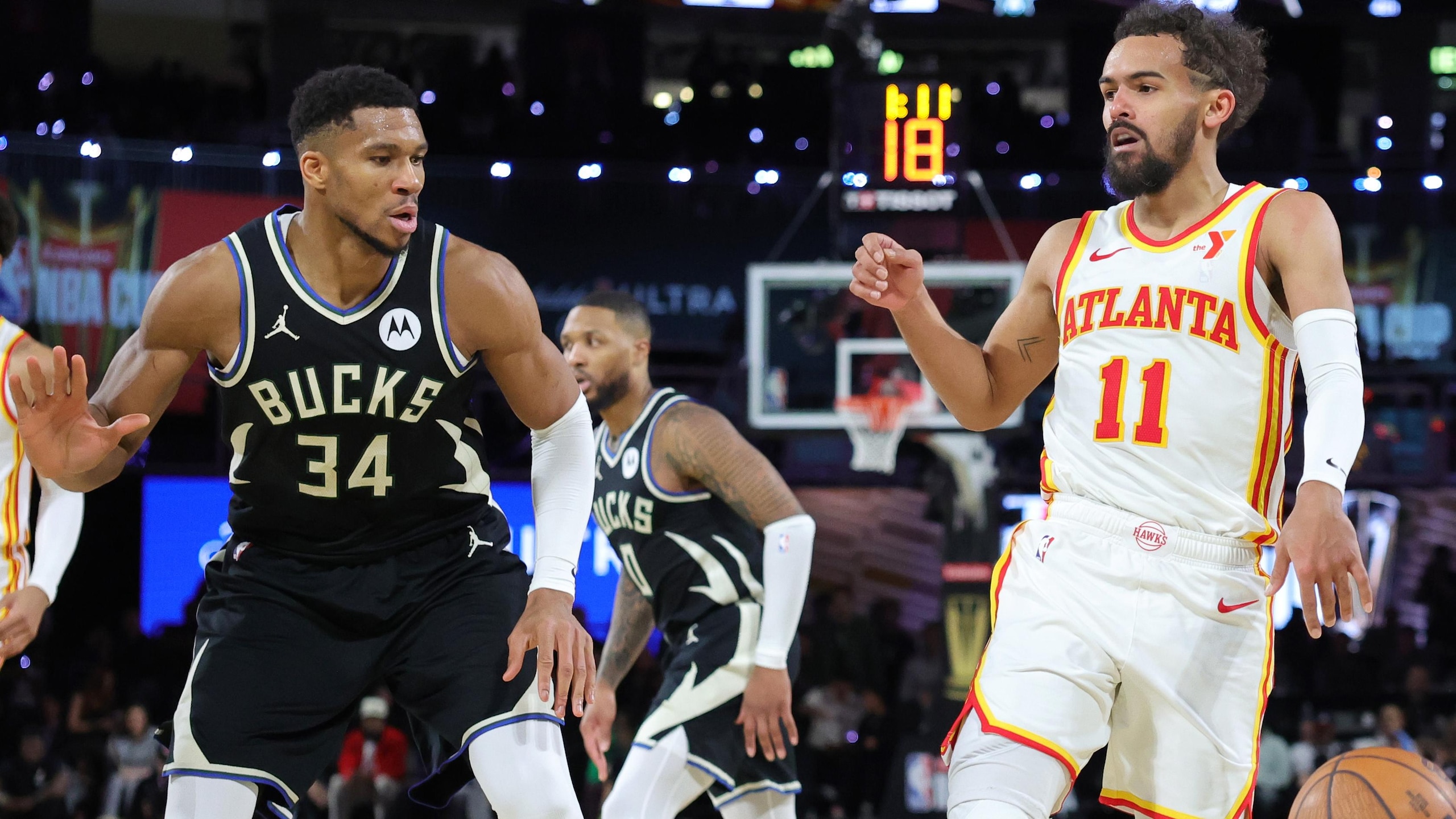 Atlanta Hawks v Milwaukee Bucks: Semifinals - Emirates NBA Cup 2024 Atlanta Hawks v Milwaukee Bucks: Semifinals - Emirates NBA Cup 2024