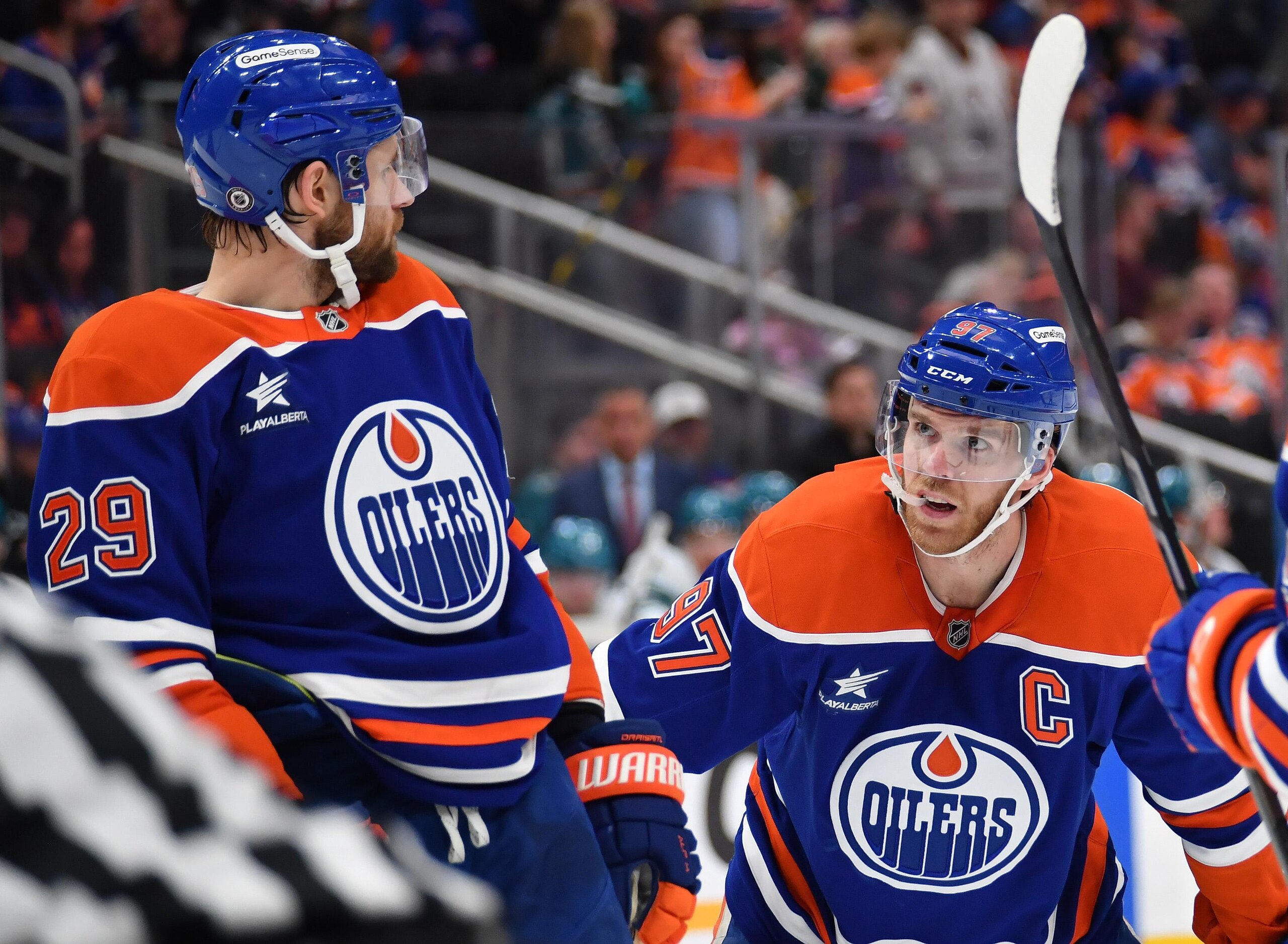 San Jose Sharks v Edmonton Oilers San Jose Sharks v Edmonton Oilers