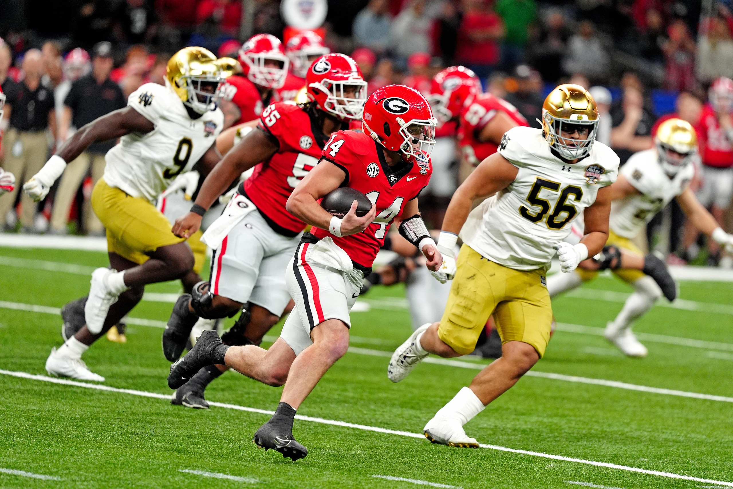COLLEGE FOOTBALL: JAN 02 CFP Quarterfinal Allstate Sugar Bowl - Notre Dame vs Georgia
