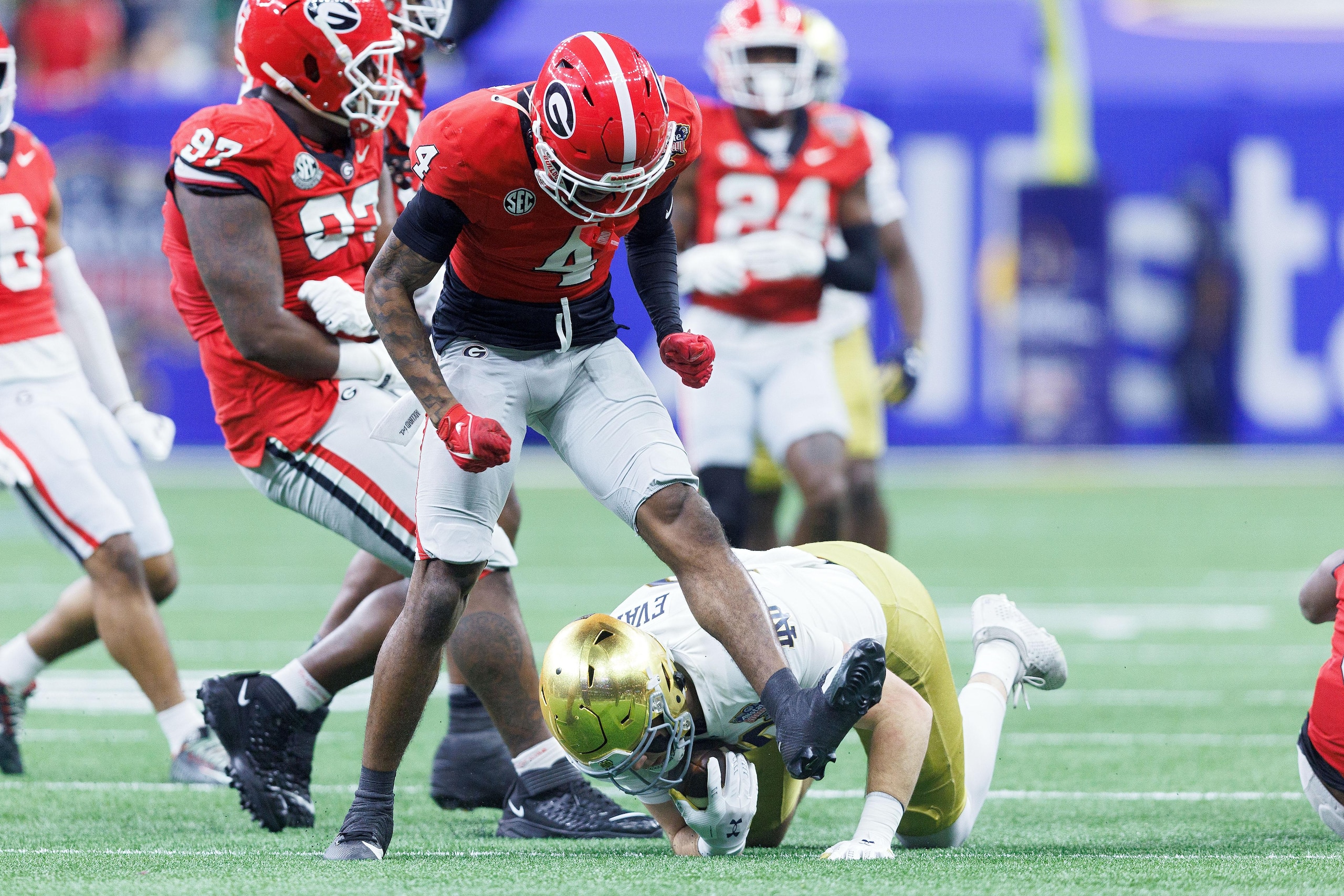 COLLEGE FOOTBALL: JAN 02 CFP Quarterfinal Allstate Sugar Bowl - Notre Dame vs Georgia