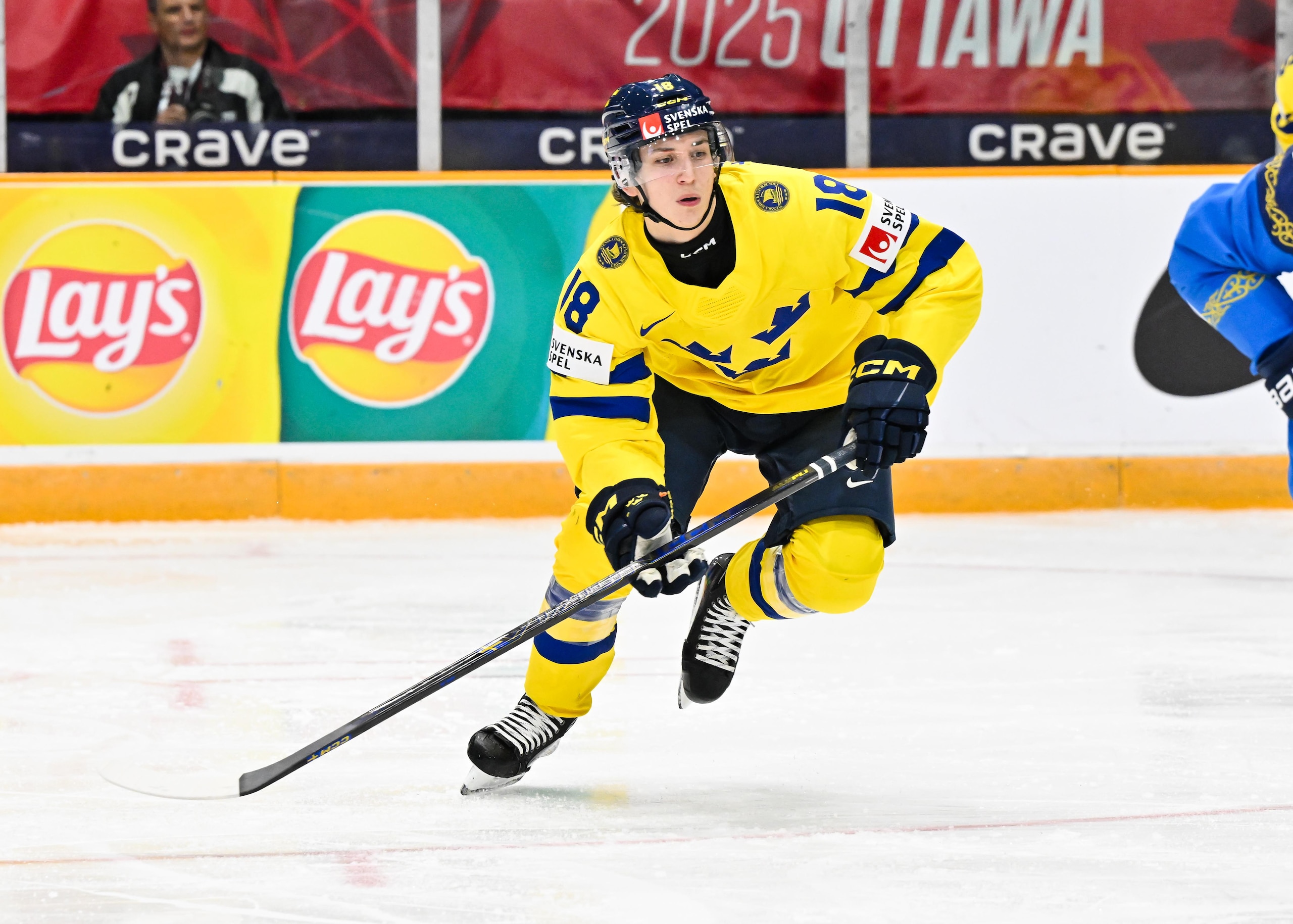 Sweden v Kazakhstan: Group B - 2025 IIHF World Junior Championship Sweden v Kazakhstan: Group B - 2025 IIHF World Junior Championship