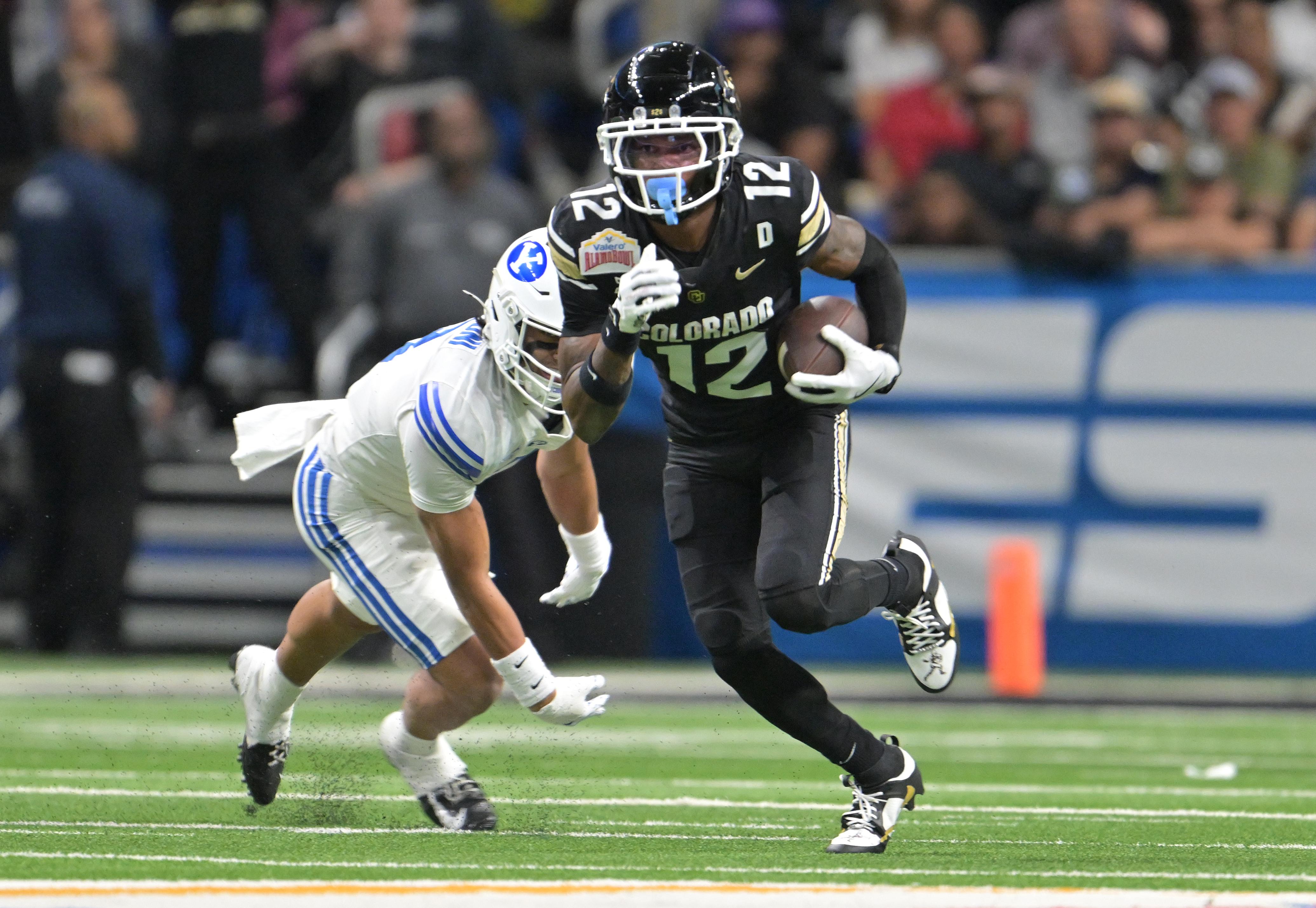 The Colorado Buffaloes play the Brigham Young Cougars in the Valero Alamo Bowl The Colorado Buffaloes play the Brigham Young Cougars in the Valero Alamo Bowl