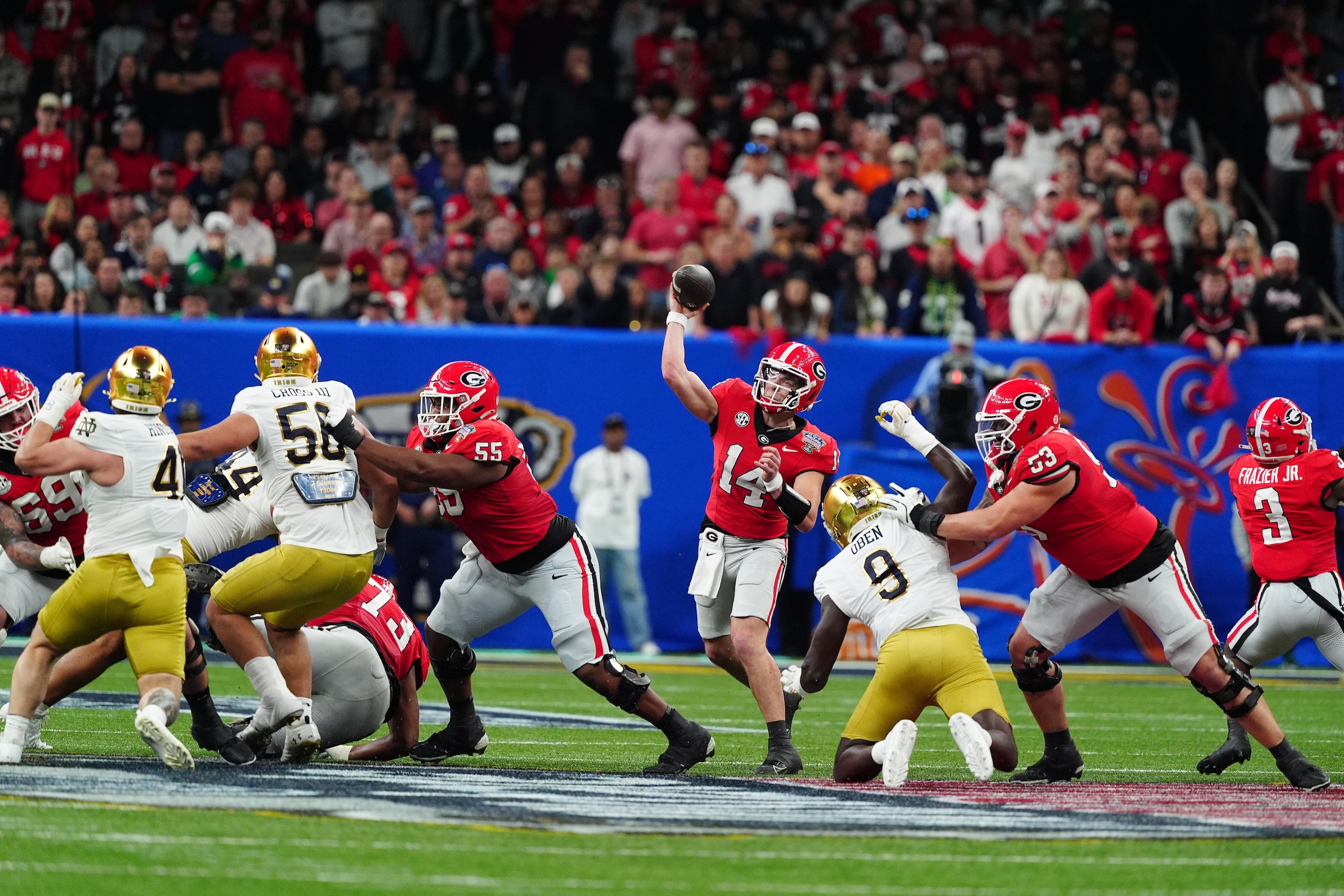 COLLEGE FOOTBALL: JAN 02 CFP Quarterfinal Allstate Sugar Bowl - Notre Dame vs Georgia