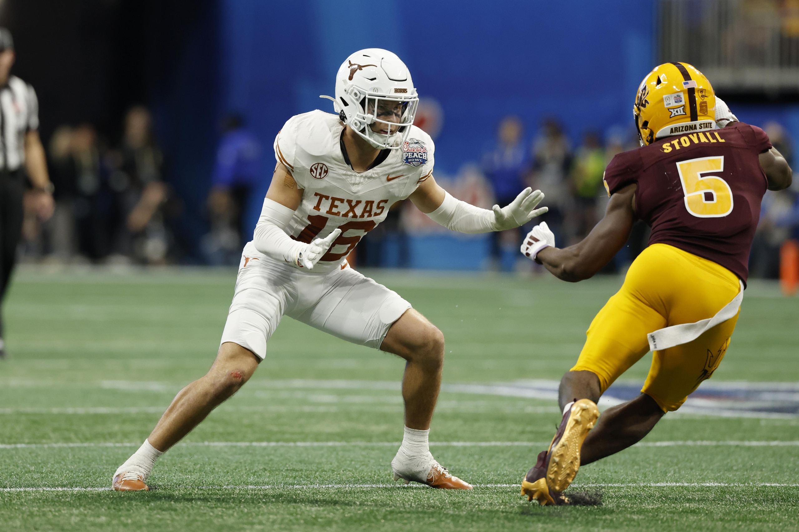 COLLEGE FOOTBALL: JAN 01 CFP Quarterfinal Chick-fil-A Peach Bowl - Texas vs Arizona State COLLEGE FOOTBALL: JAN 01 CFP Quarterfinal Chick-fil-A Peach Bowl - Texas vs Arizona State