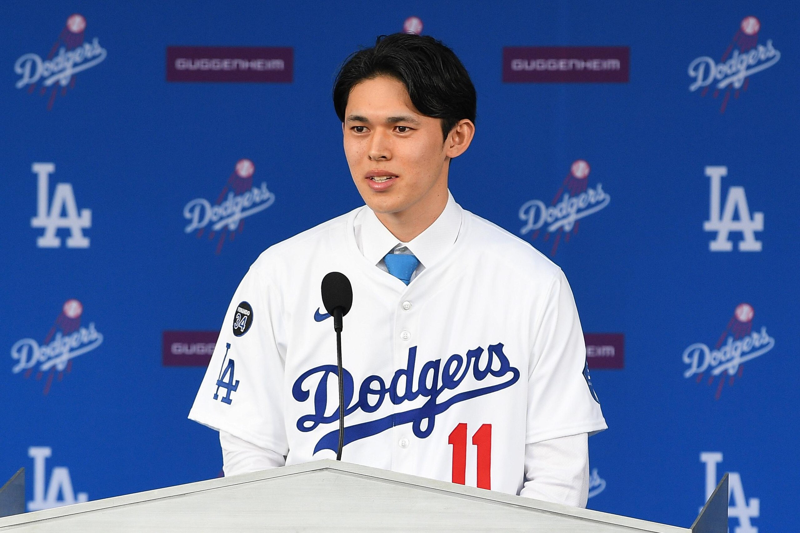 MLB: JAN 22 Roki Sasaki Press Conference