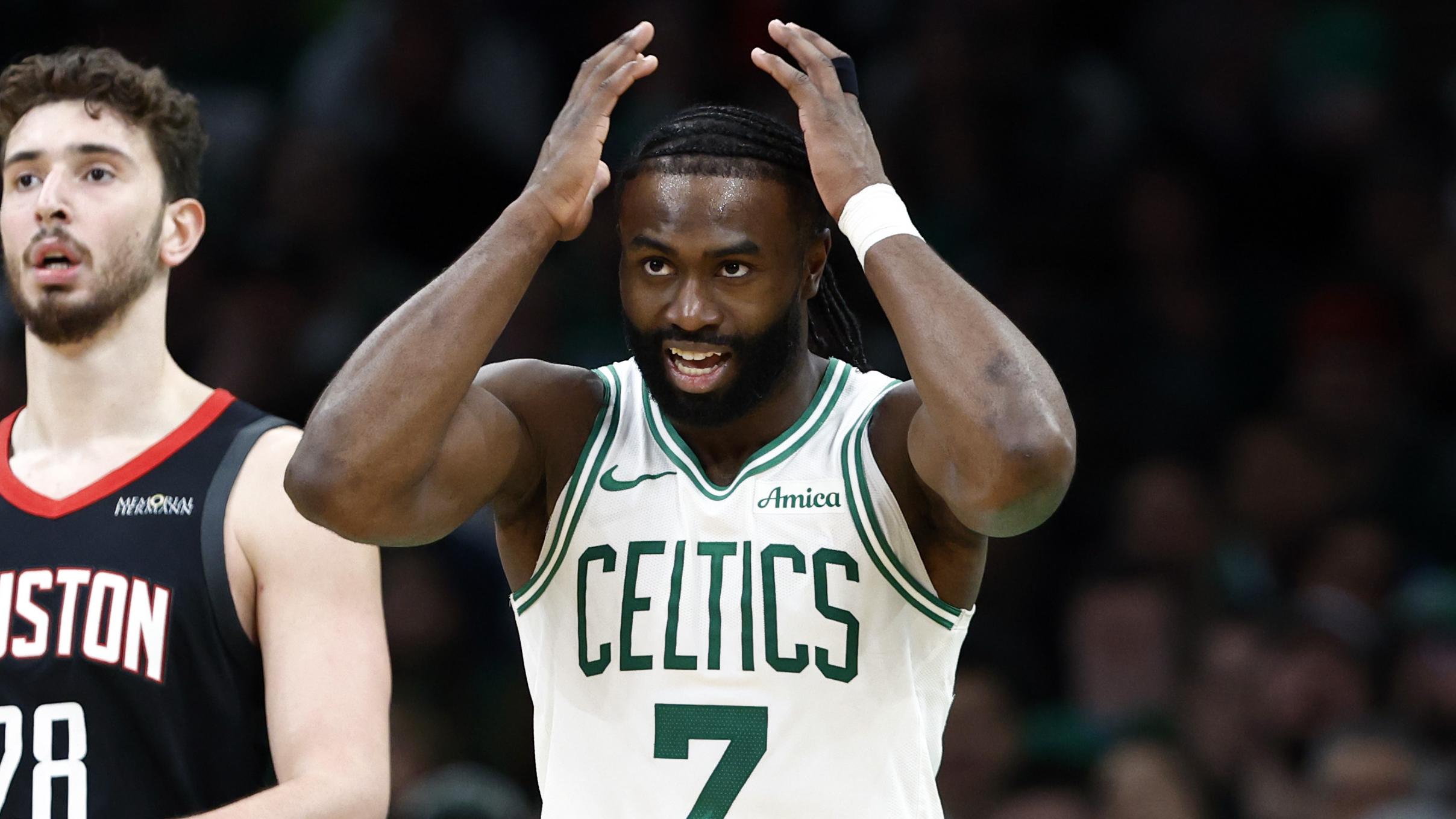 Dillon Brooks, Amen Thompson net career highs in points to lead Rockets past Celtics