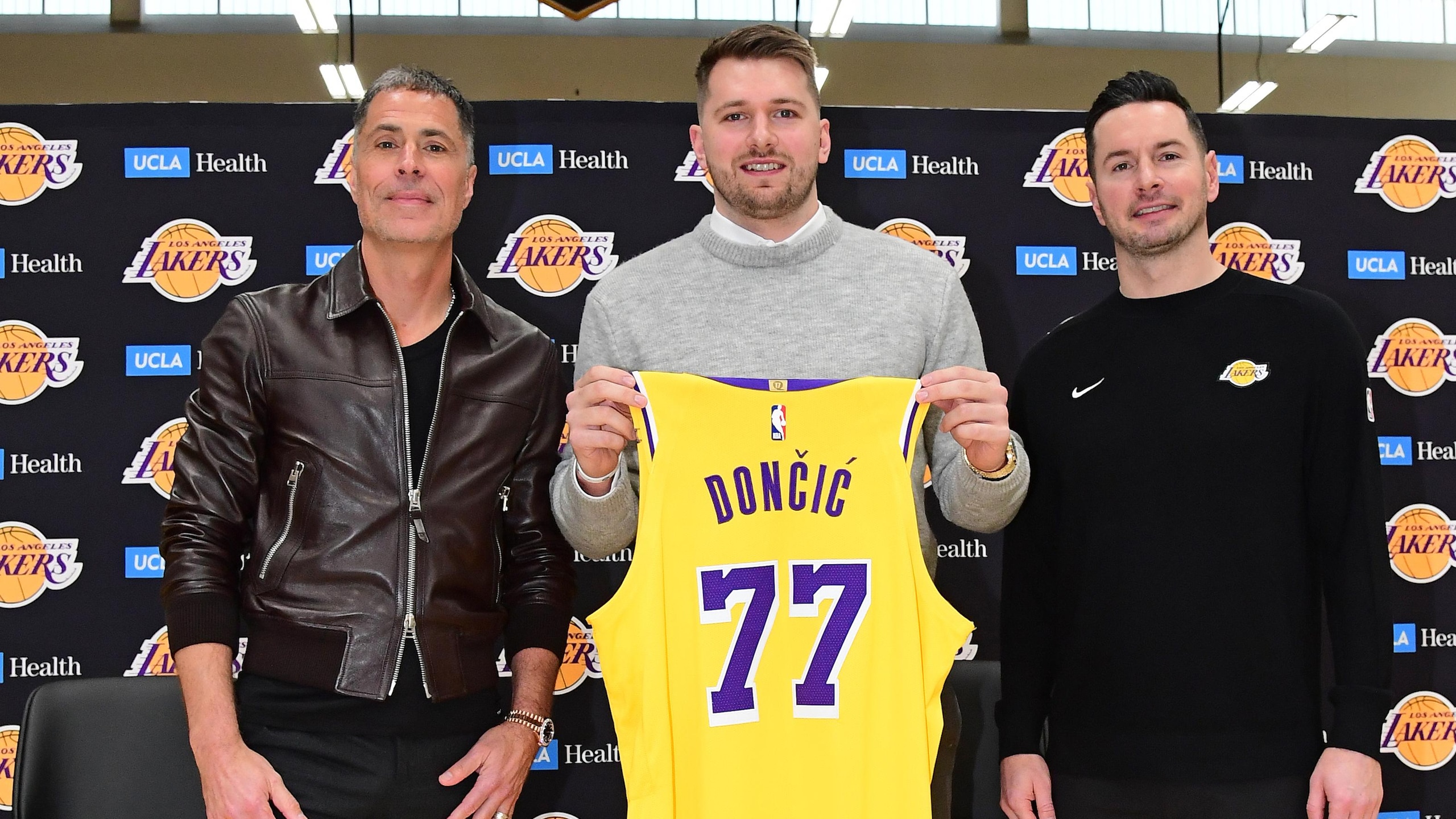 Los Angeles Lakers Introduce Luka Doncic Press Conference