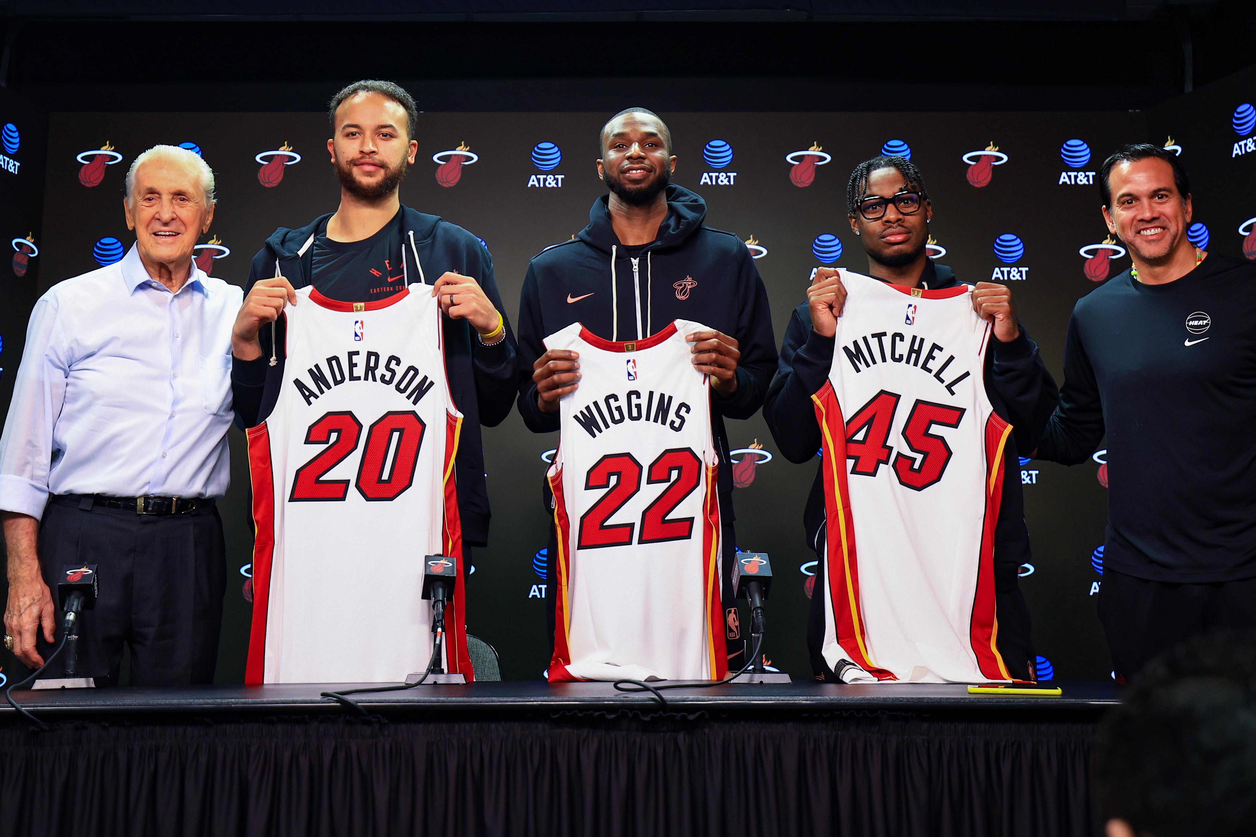 Miami Heat Introduce Andrew Wiggins, Kyle Anderson & Davion Mitchell