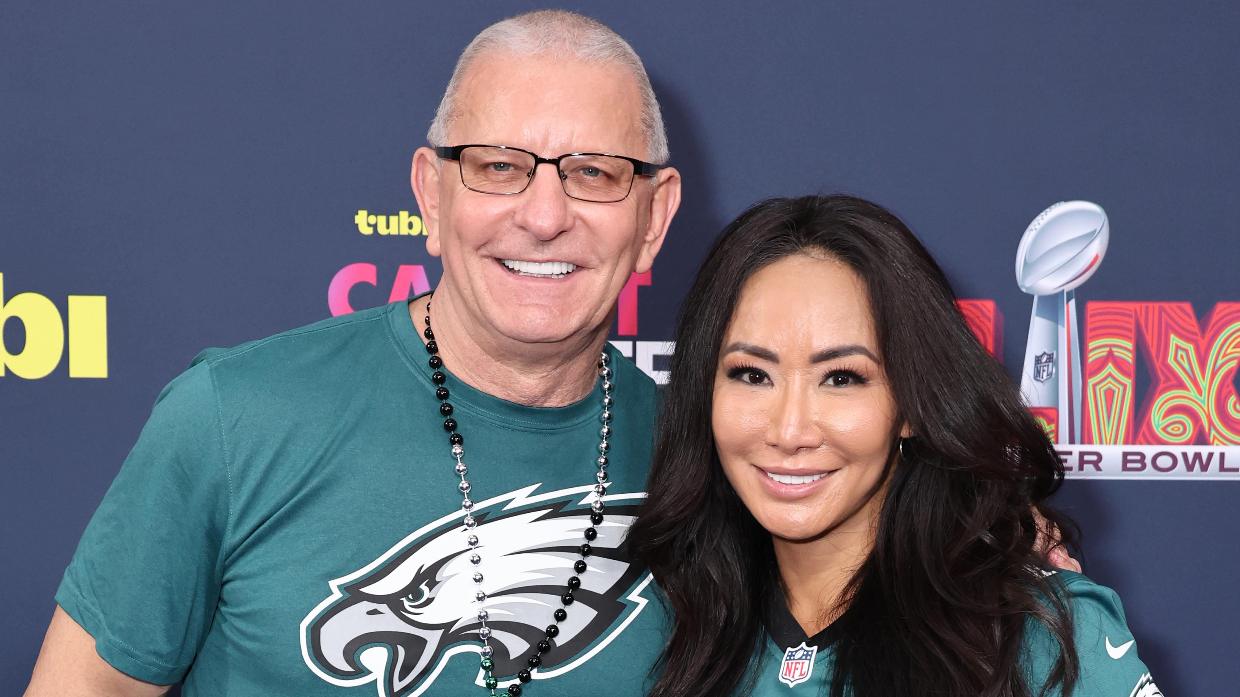 Kansas City Chiefs v Philadelphia Eagles - Tubi Red Carpet At Super Bowl LIX