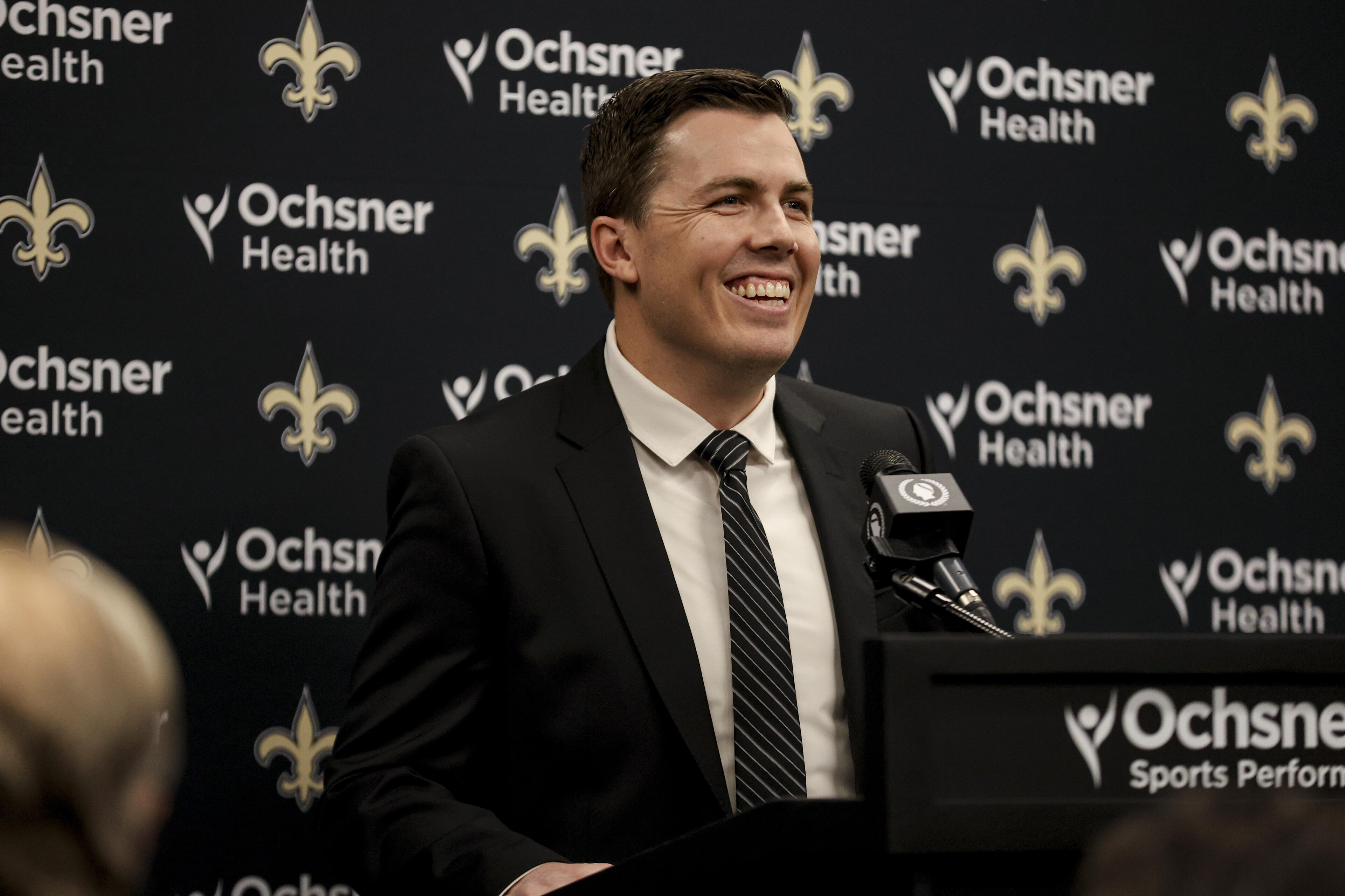 New Orleans Saints Introduce Kellen Moore as Head Coach New Orleans Saints Introduce Kellen Moore as Head Coach