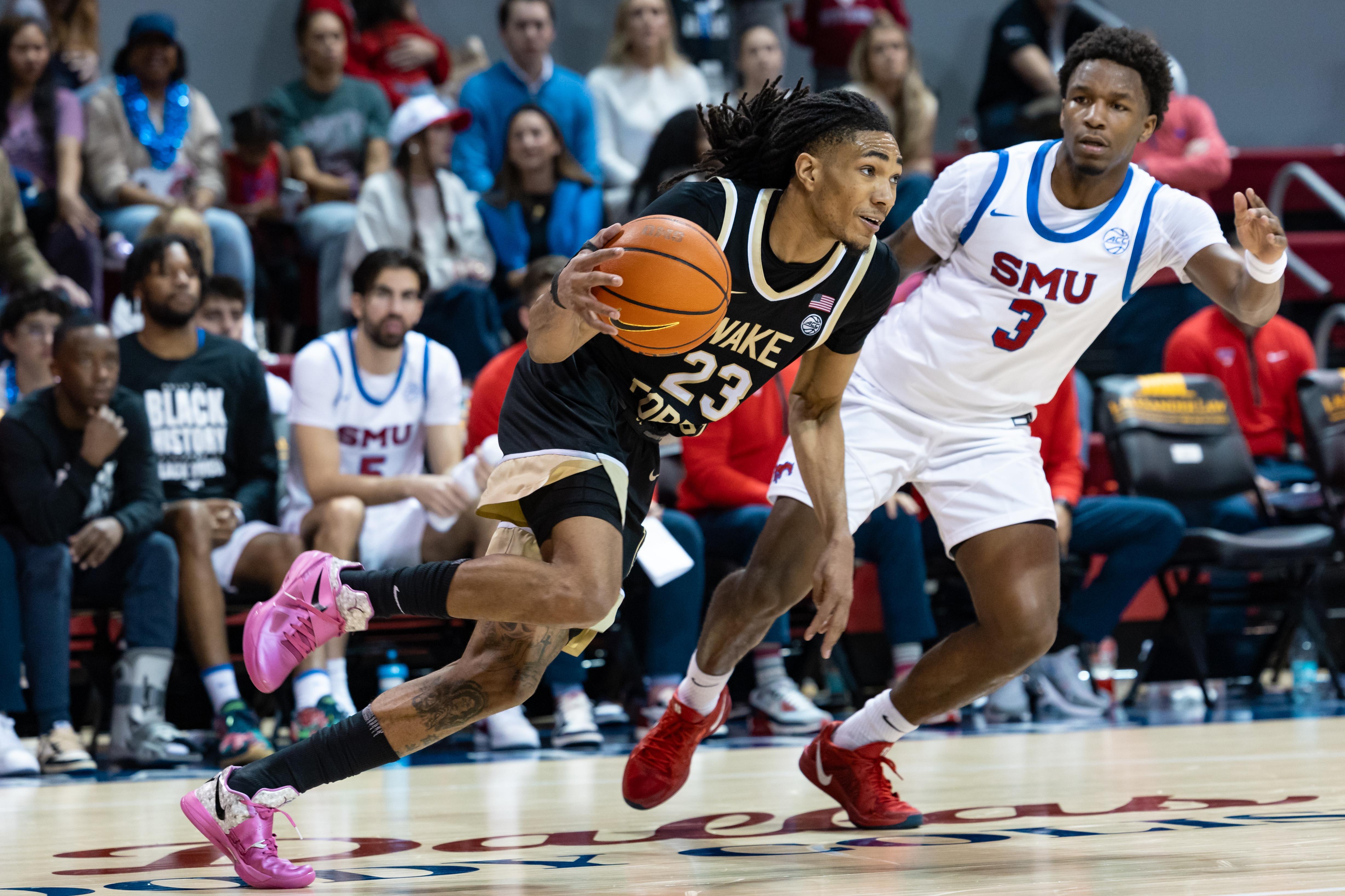 COLLEGE BASKETBALL: FEB 15 Wake Forest at SMU
