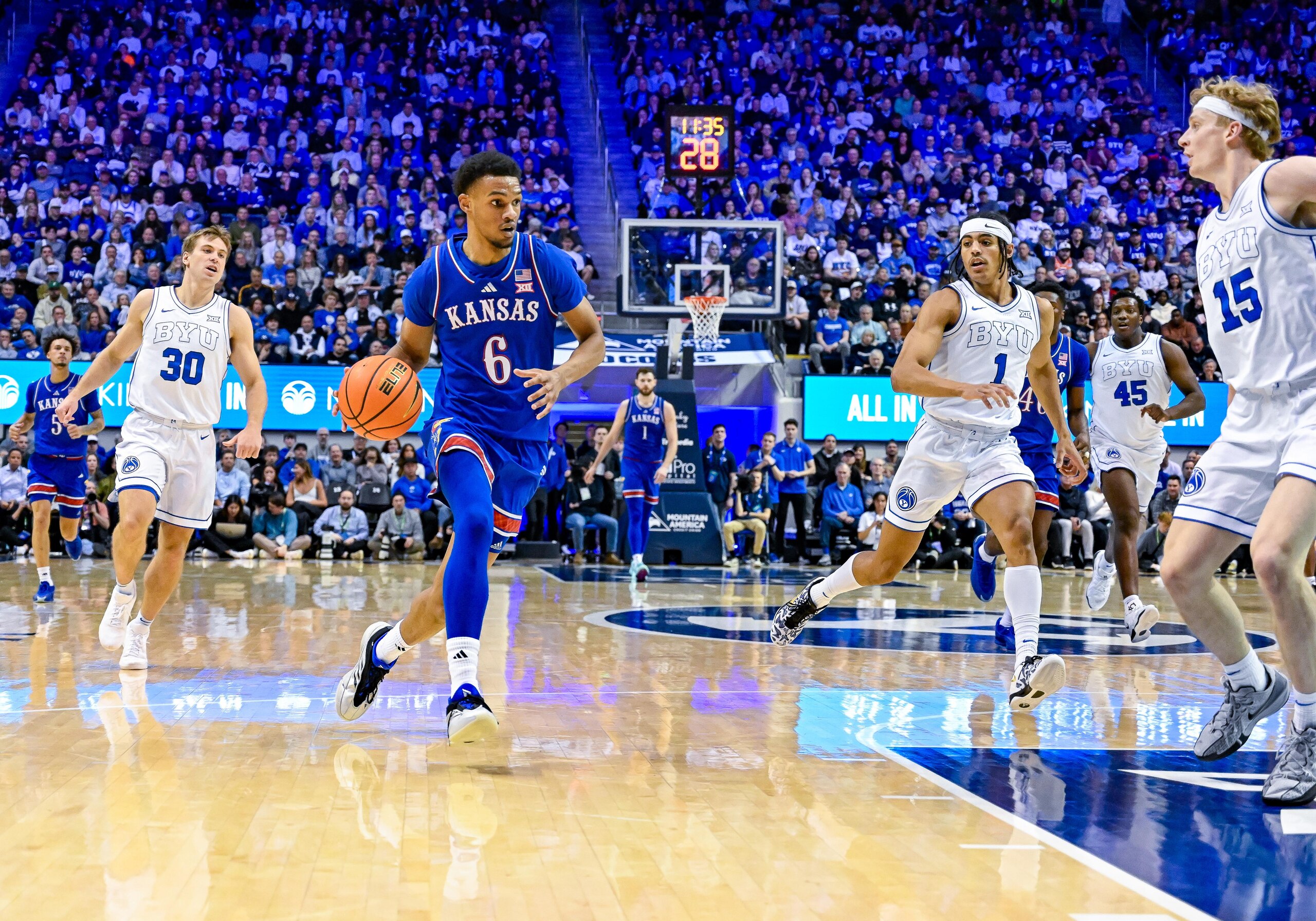 COLLEGE BASKETBALL: FEB 18 Kansas at BYU
