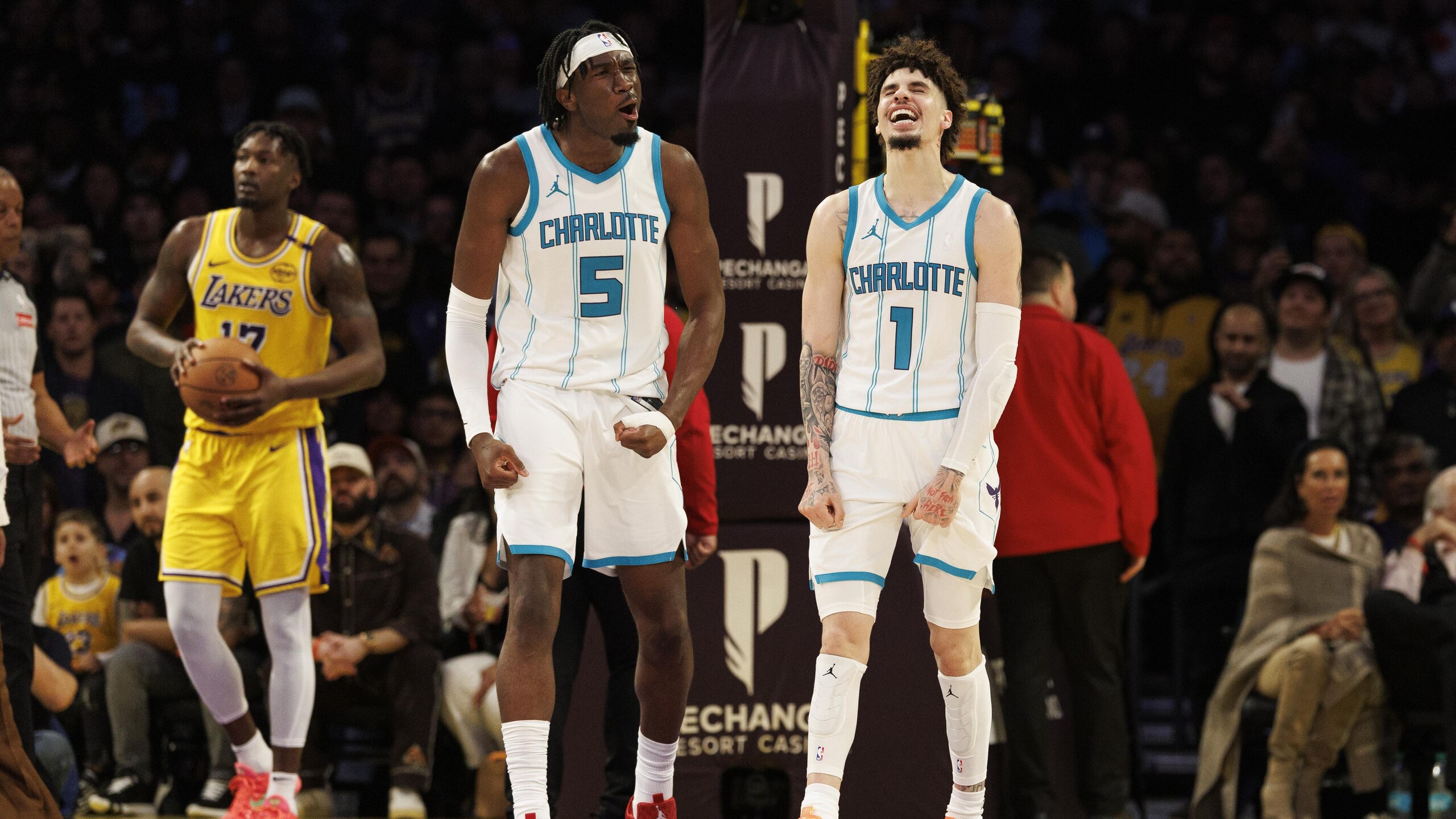Lakers vs Hornets in Los Angeles, CA