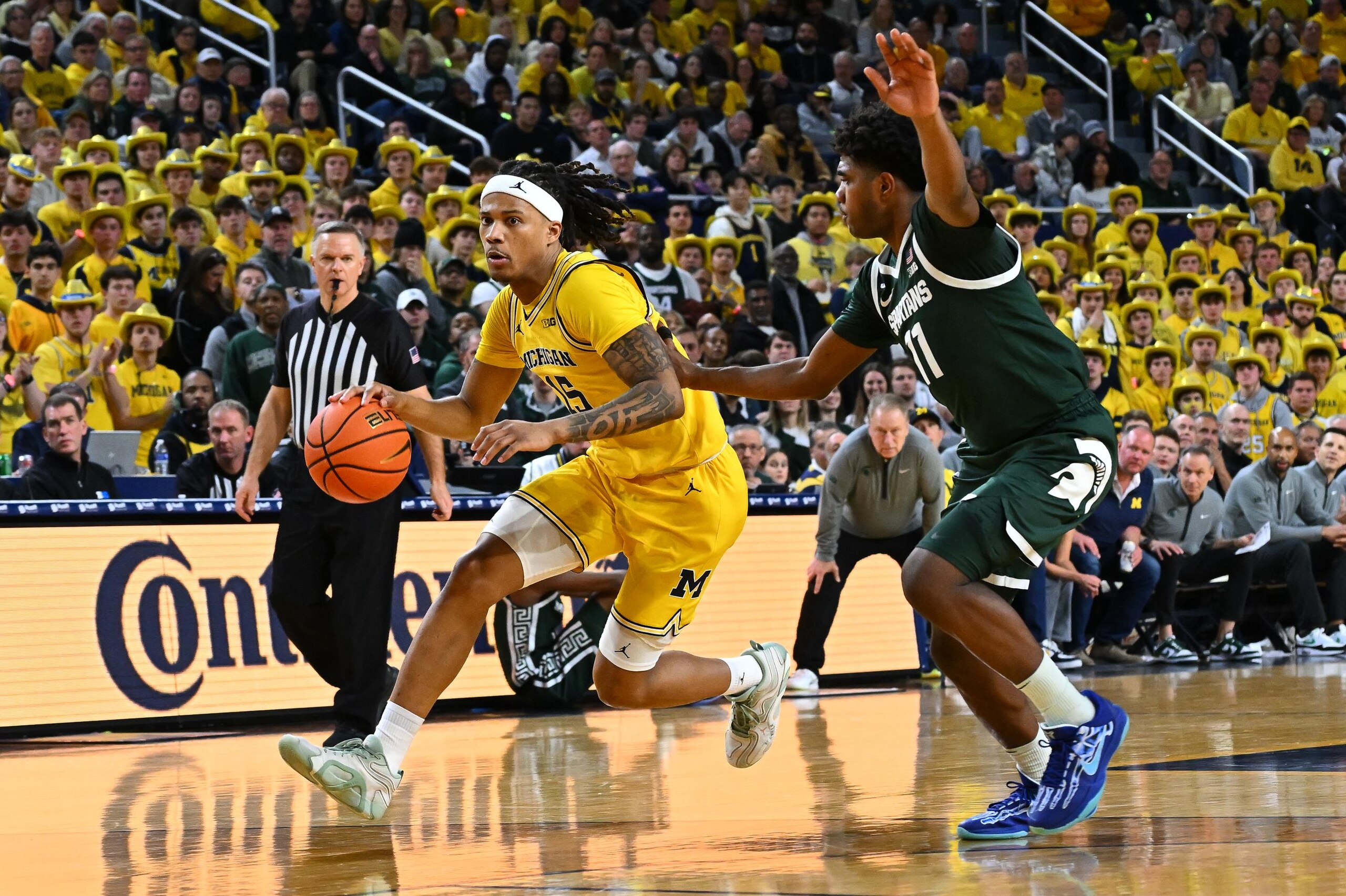 COLLEGE BASKETBALL: FEB 21 Michigan State at Michigan COLLEGE BASKETBALL: FEB 21 Michigan State at Michigan