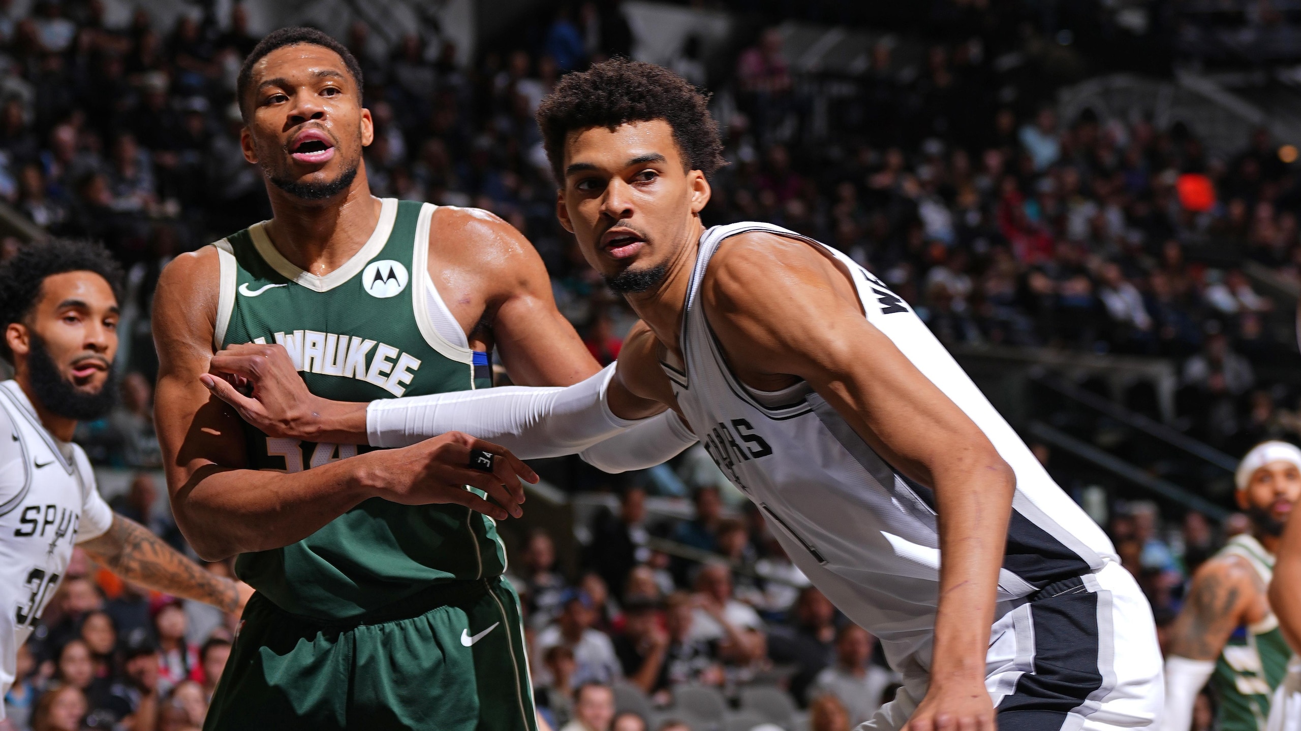 Milwaukee Bucks v San Antonio Spurs Milwaukee Bucks v San Antonio Spurs