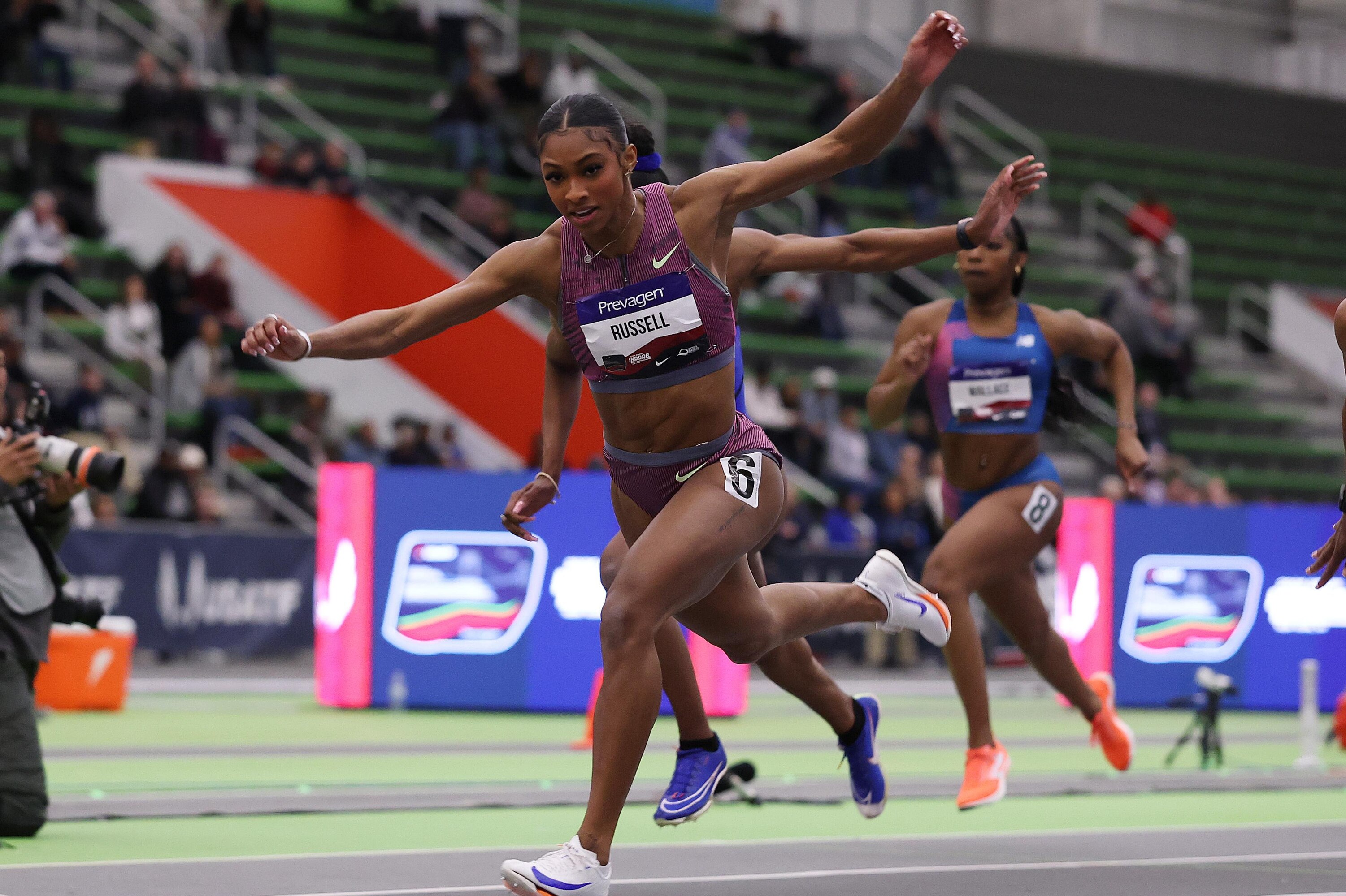 Masai Russell Sets US Record, Josh Kerr Among Winners at Grand Slam Track Miami Day 1