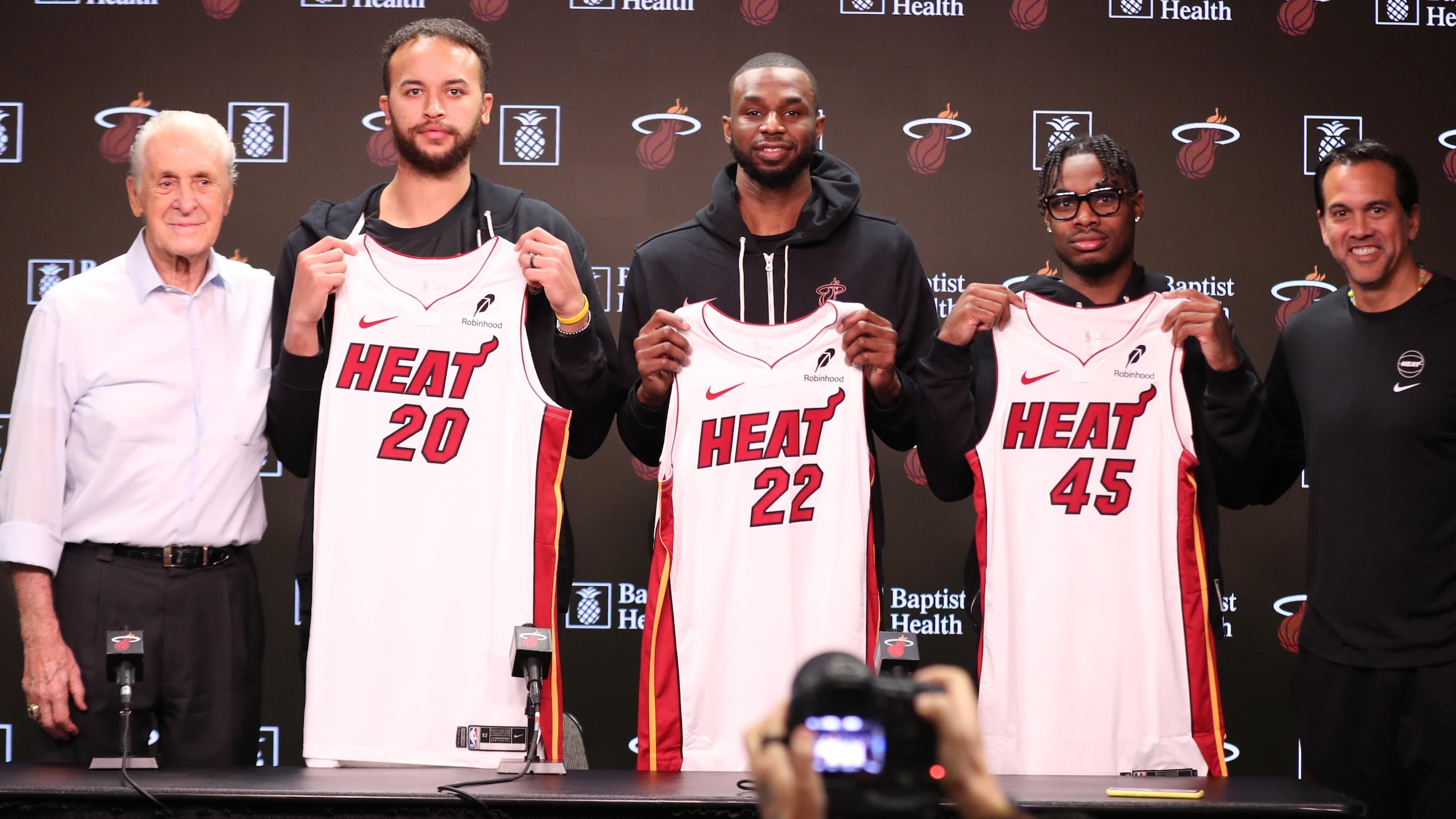 Miami Heat New Players Press Conference Miami Heat New Players Press Conference