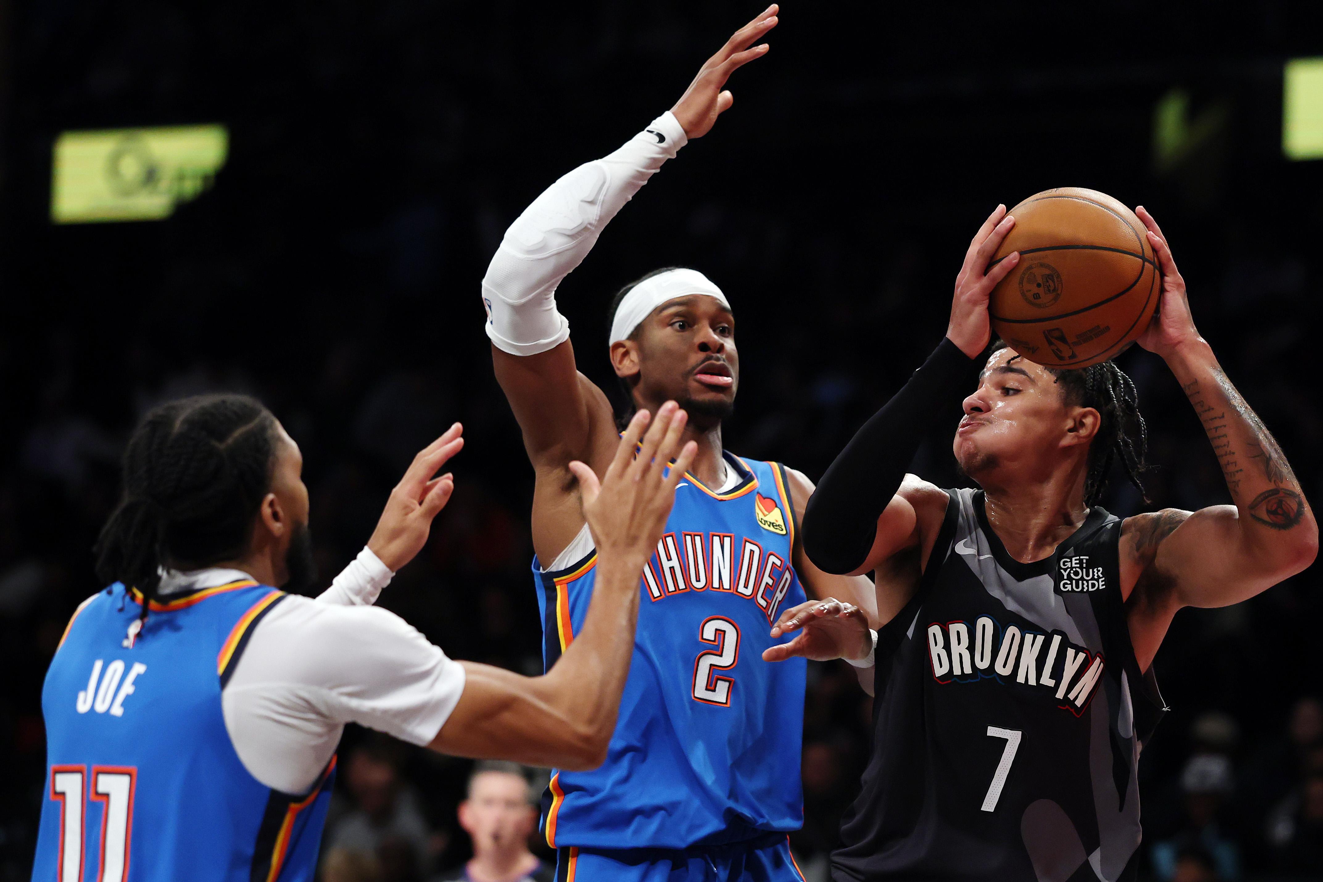 Oklahoma City Thunder v Brooklyn Nets