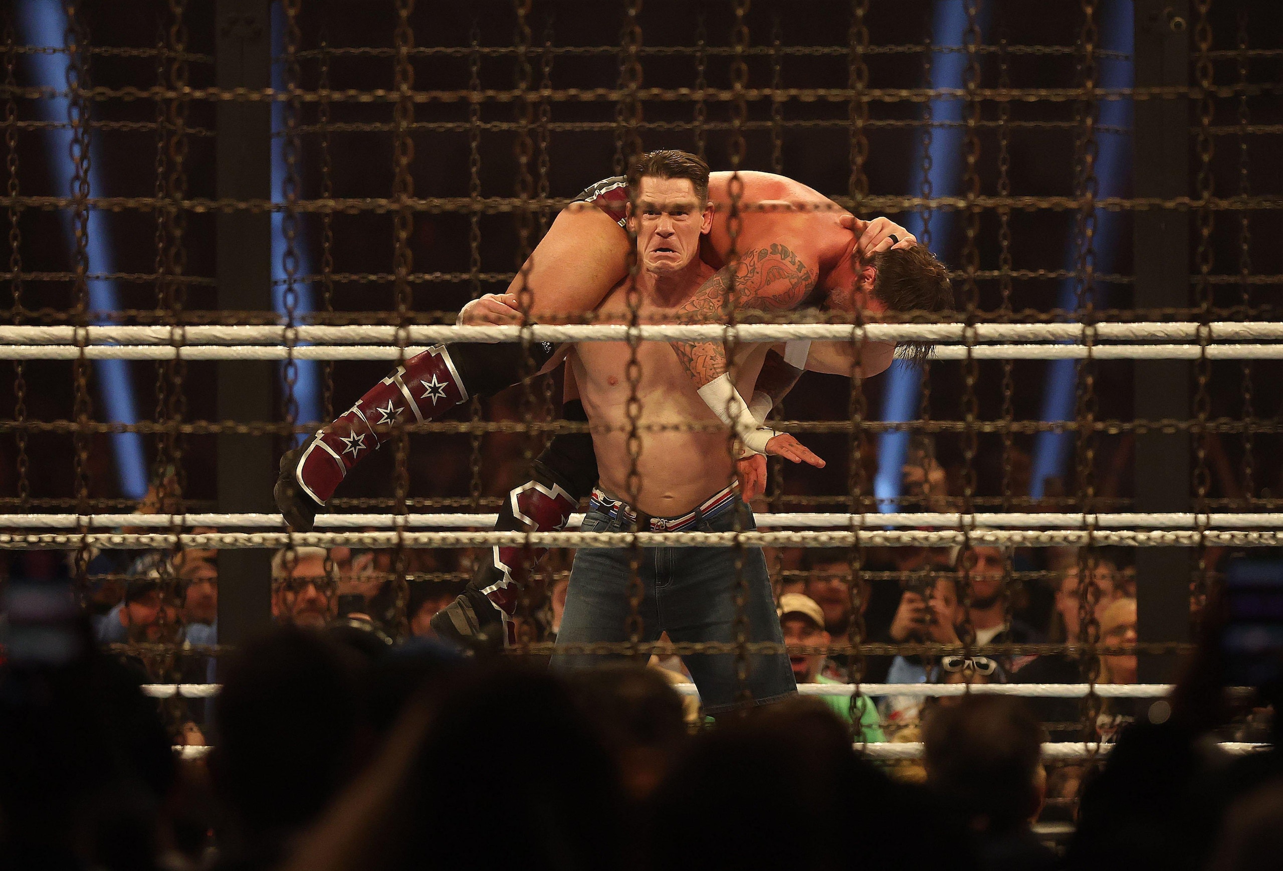  the WWE Elimination Chamber event with an underlying story line of his Farewell Tour from professional wrestling