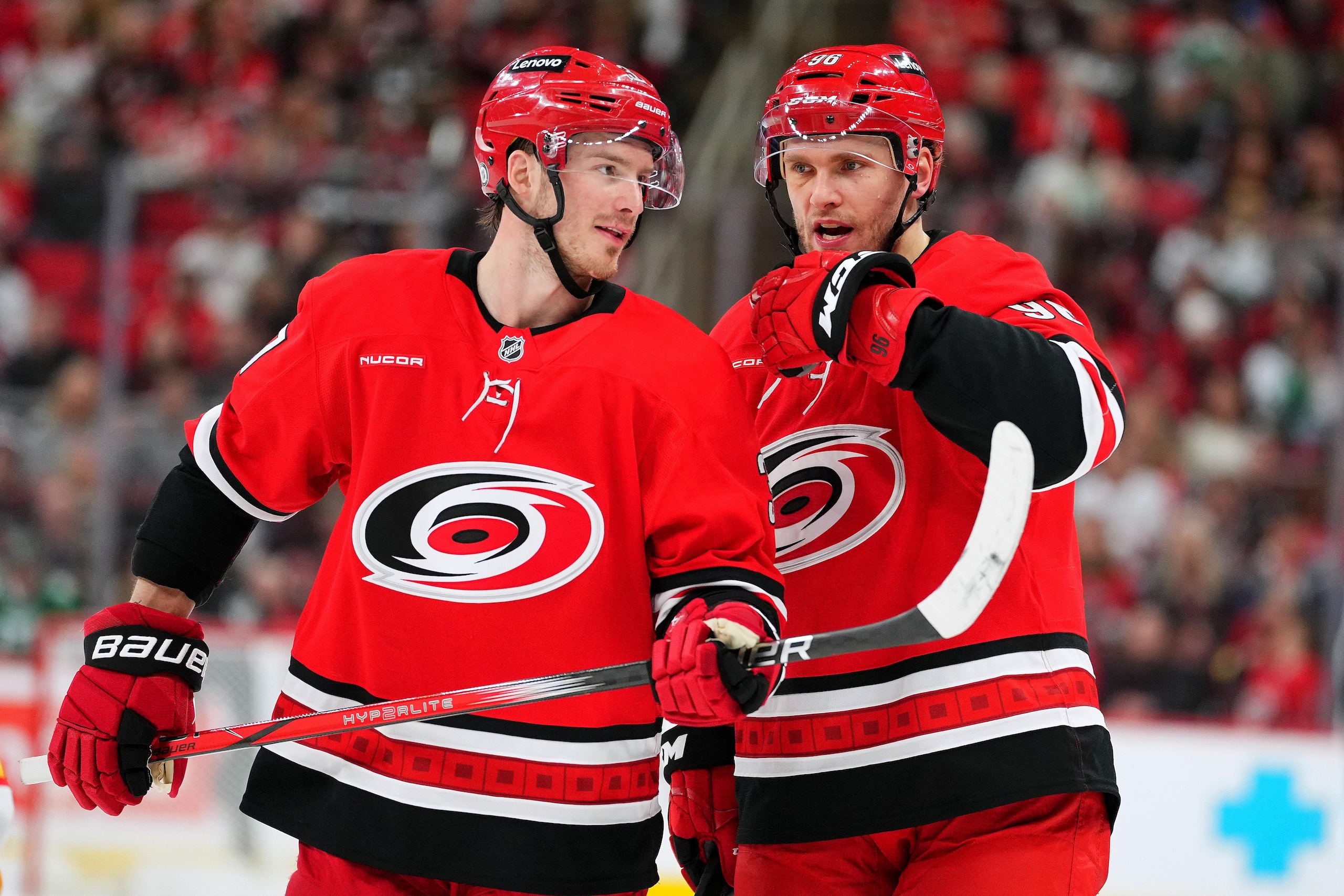 Calgary Flames v Carolina Hurricanes Calgary Flames v Carolina Hurricanes