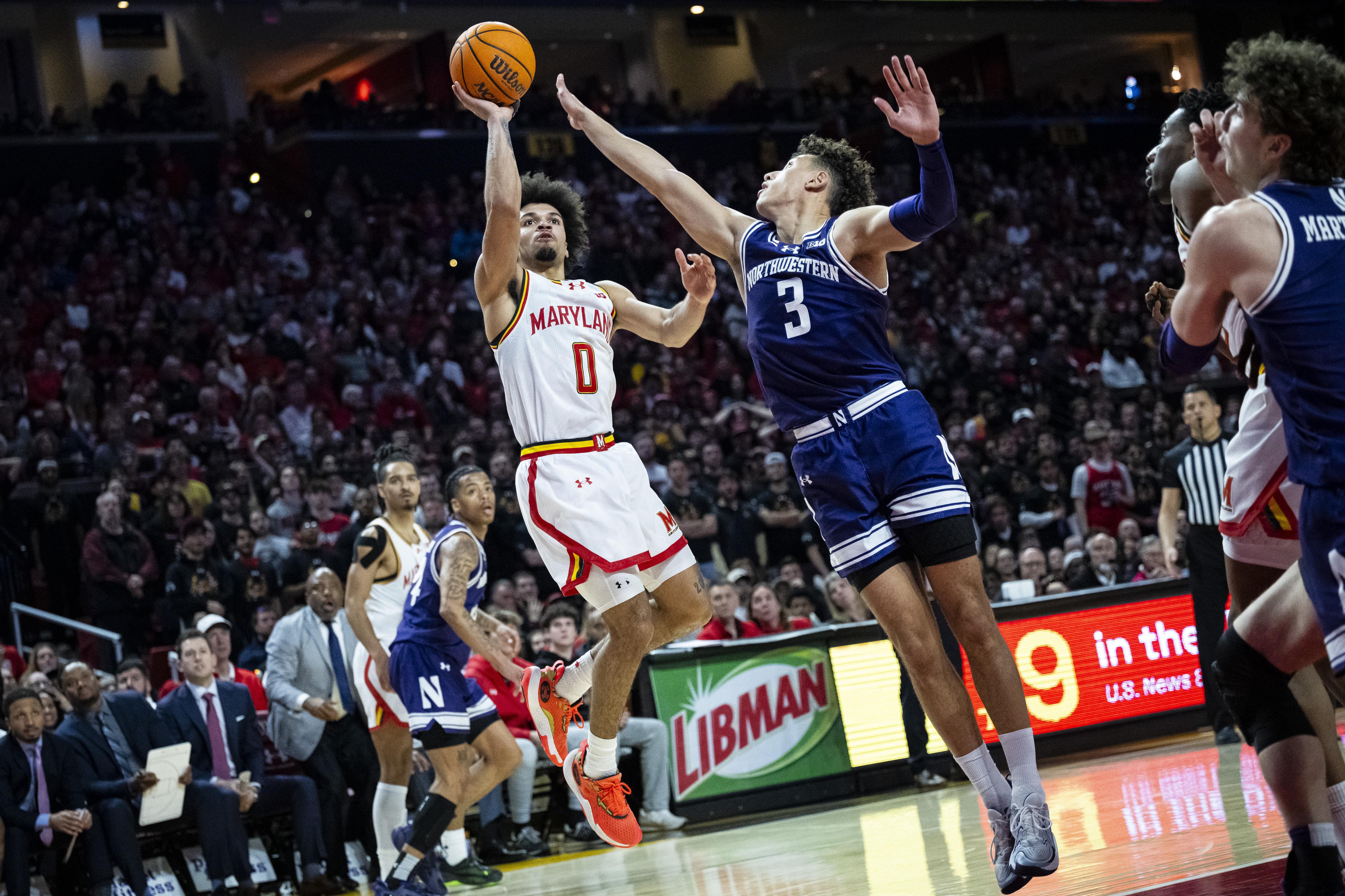 University of Maryland vs. Northwestern University Men's Big Ten College Basketball
