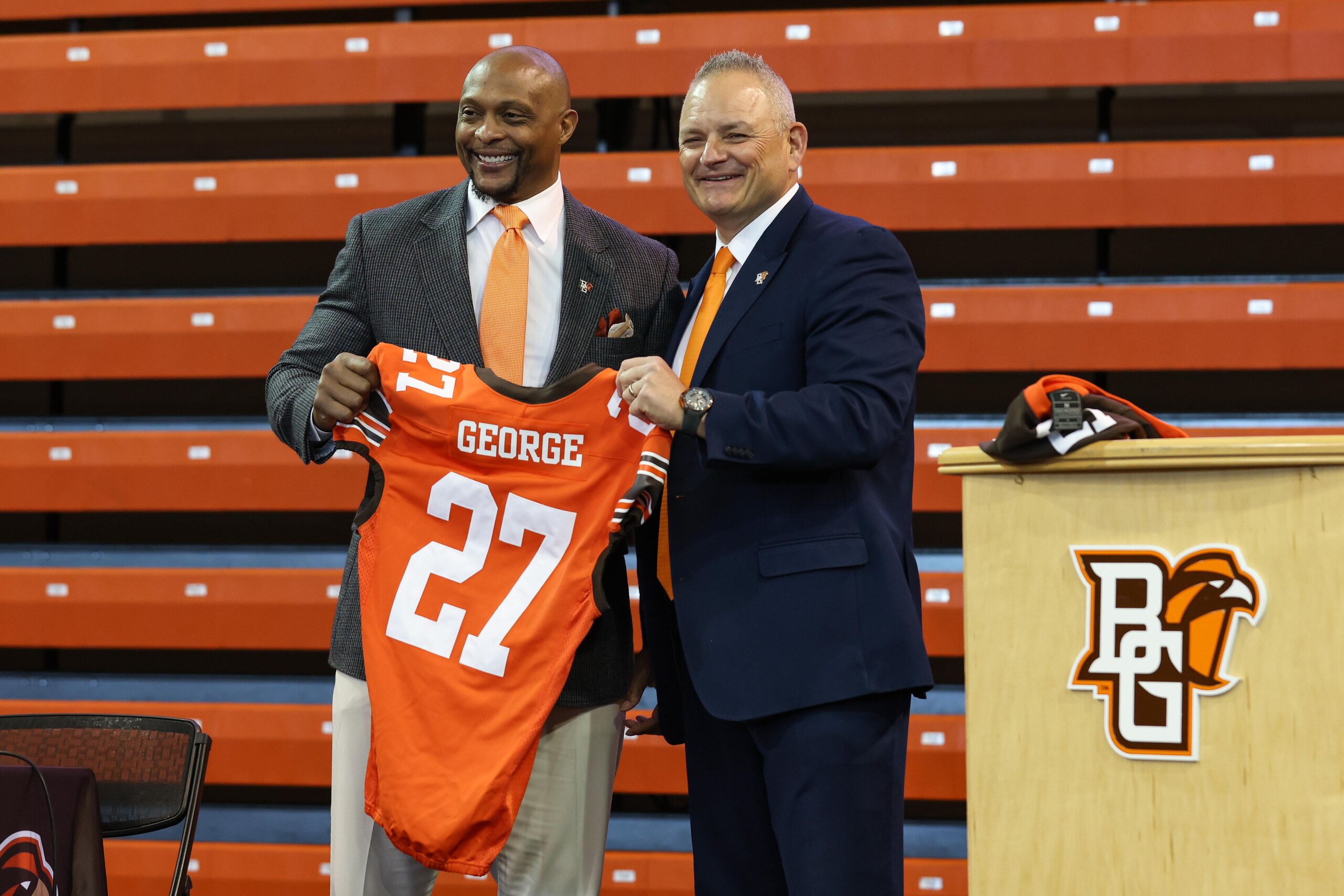 COLLEGE FOOTBALL: MAR 10 Bowling Green Intoduces New Head Coach Eddie George COLLEGE FOOTBALL: MAR 10 Bowling Green Intoduces New Head Coach Eddie George
