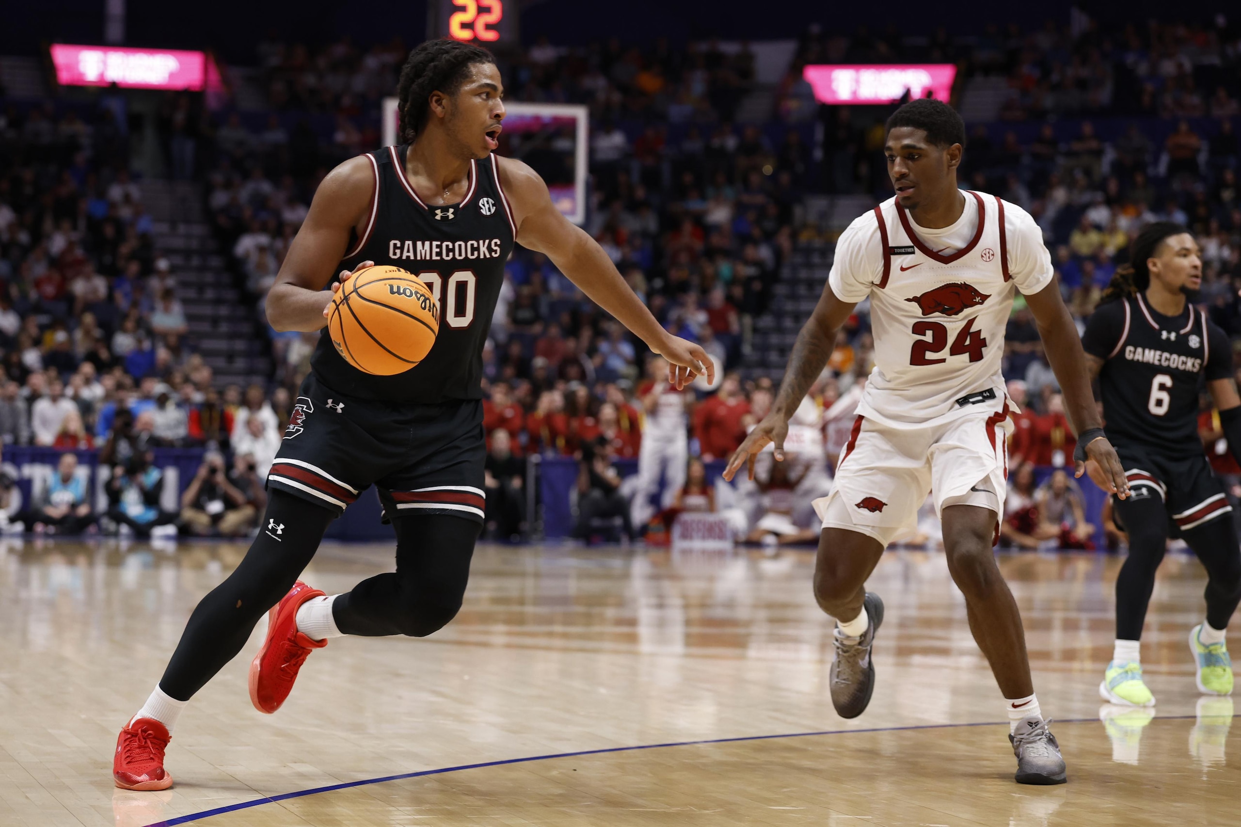 COLLEGE BASKETBALL: MAR 12 SEC Championship - South Carolina vs Arkansas COLLEGE BASKETBALL: MAR 12 SEC Championship - South Carolina vs Arkansas