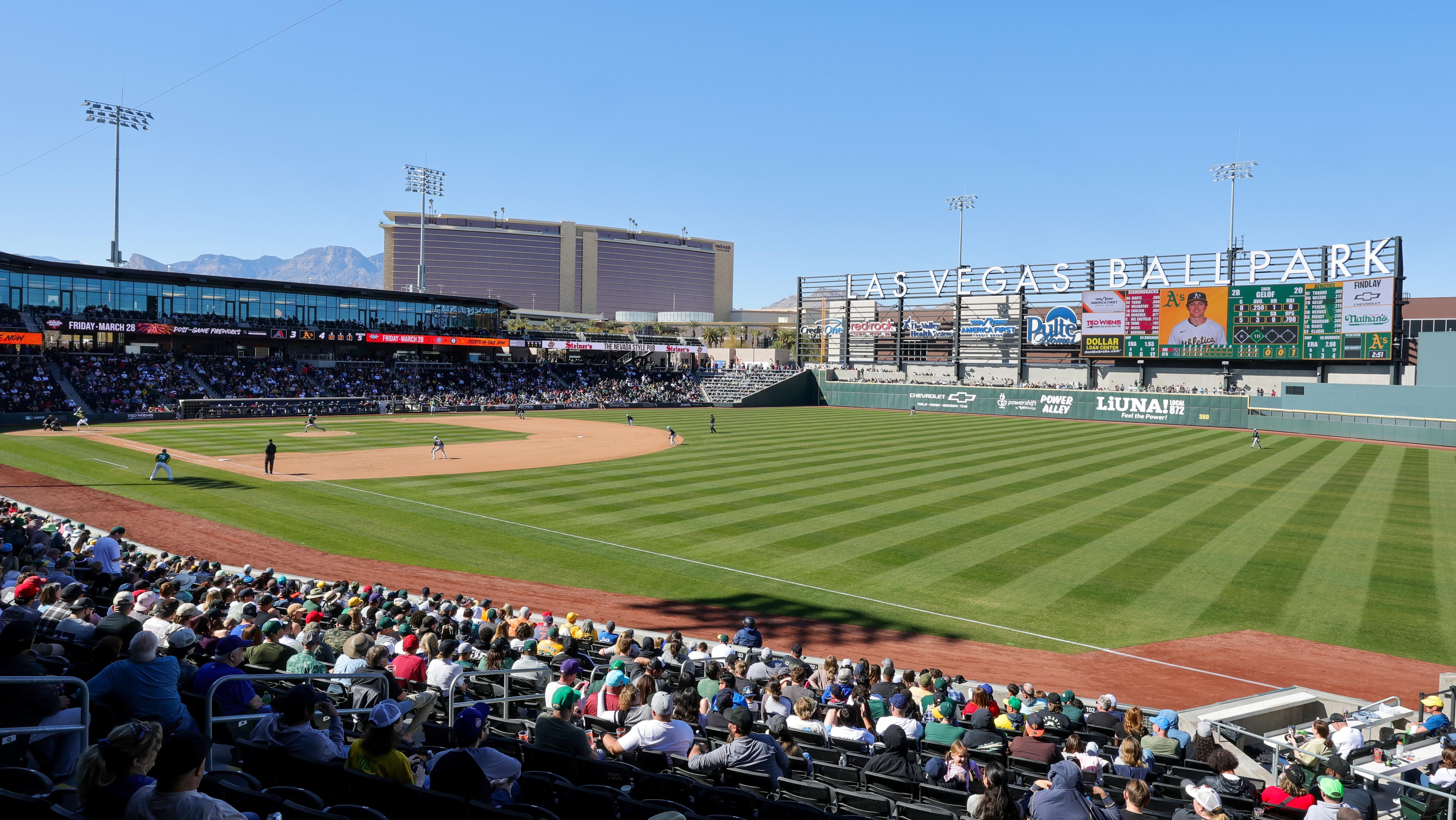 Athletics Will Play 2 Series at Triple-A Las Vegas Ballpark During 2026 MLB Schedule