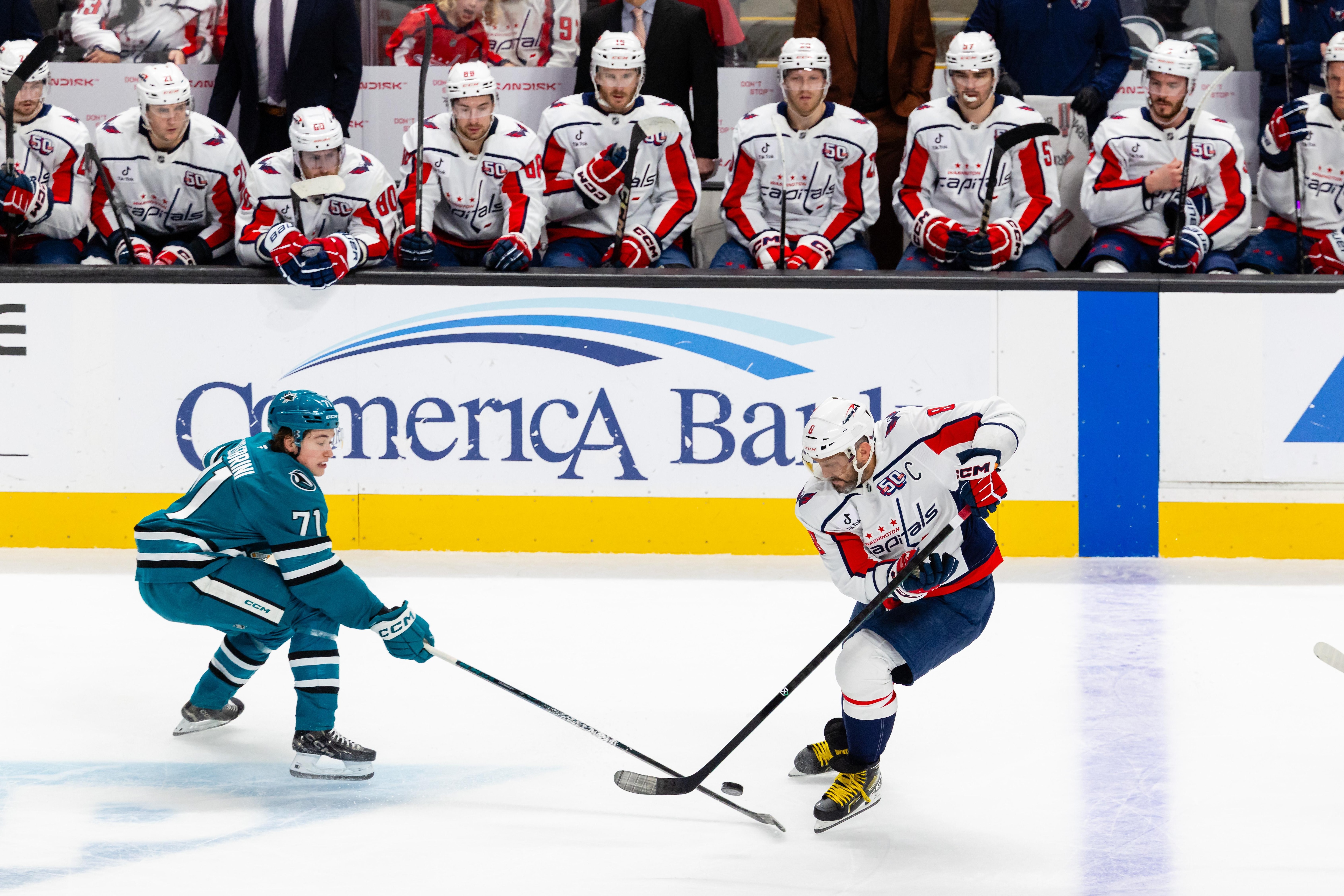 NHL: MAR 15 Capitals at Sharks