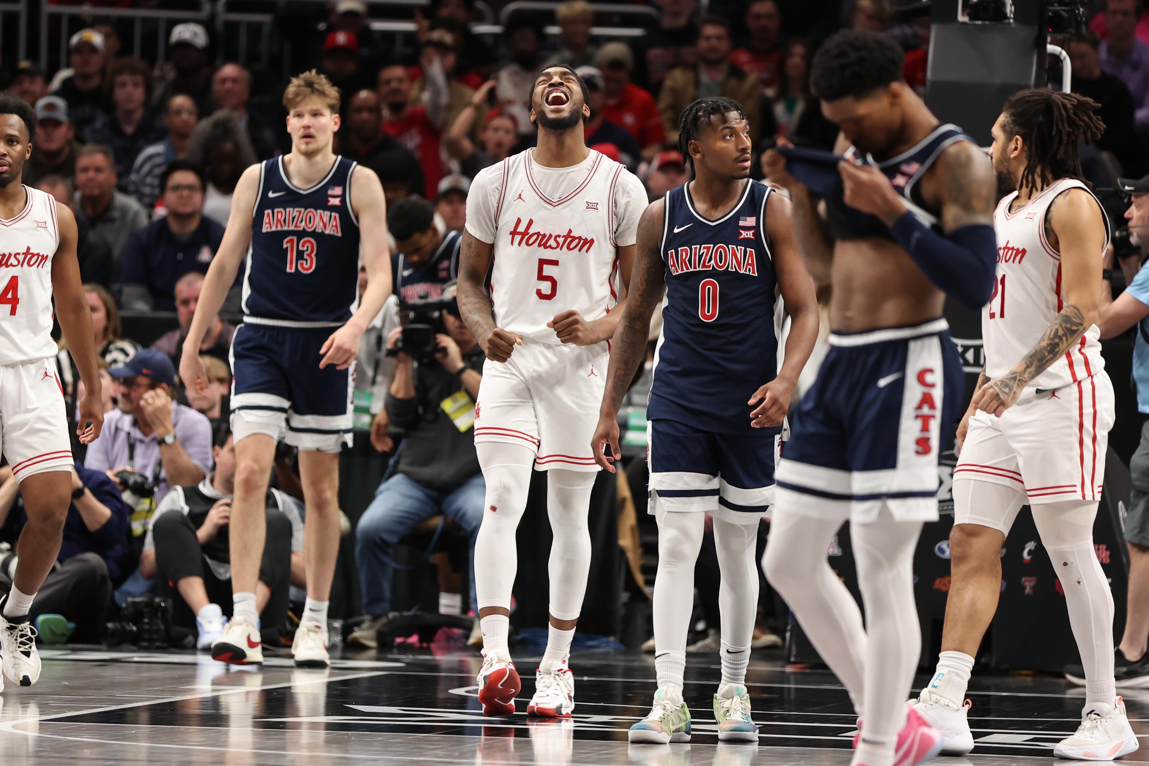 COLLEGE BASKETBALL: MAR 15 Big 12 Tournament. Arizona vs Houston