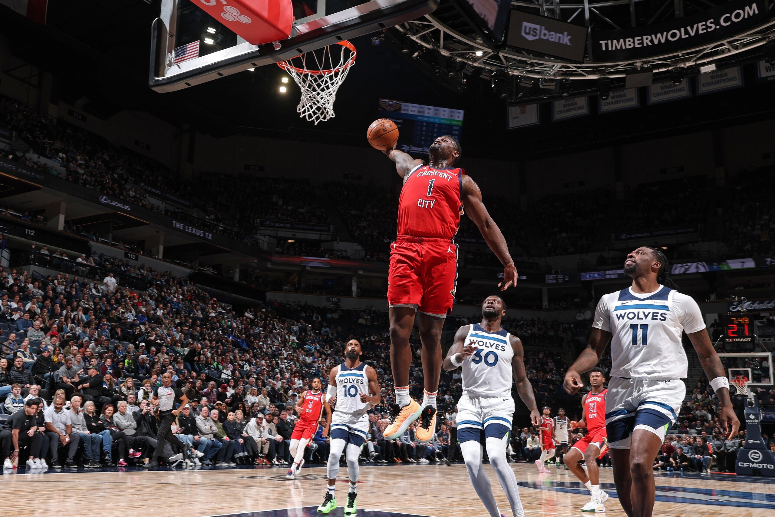 New Orleans Pelicans v Minnesota Timberwolves New Orleans Pelicans v Minnesota Timberwolves